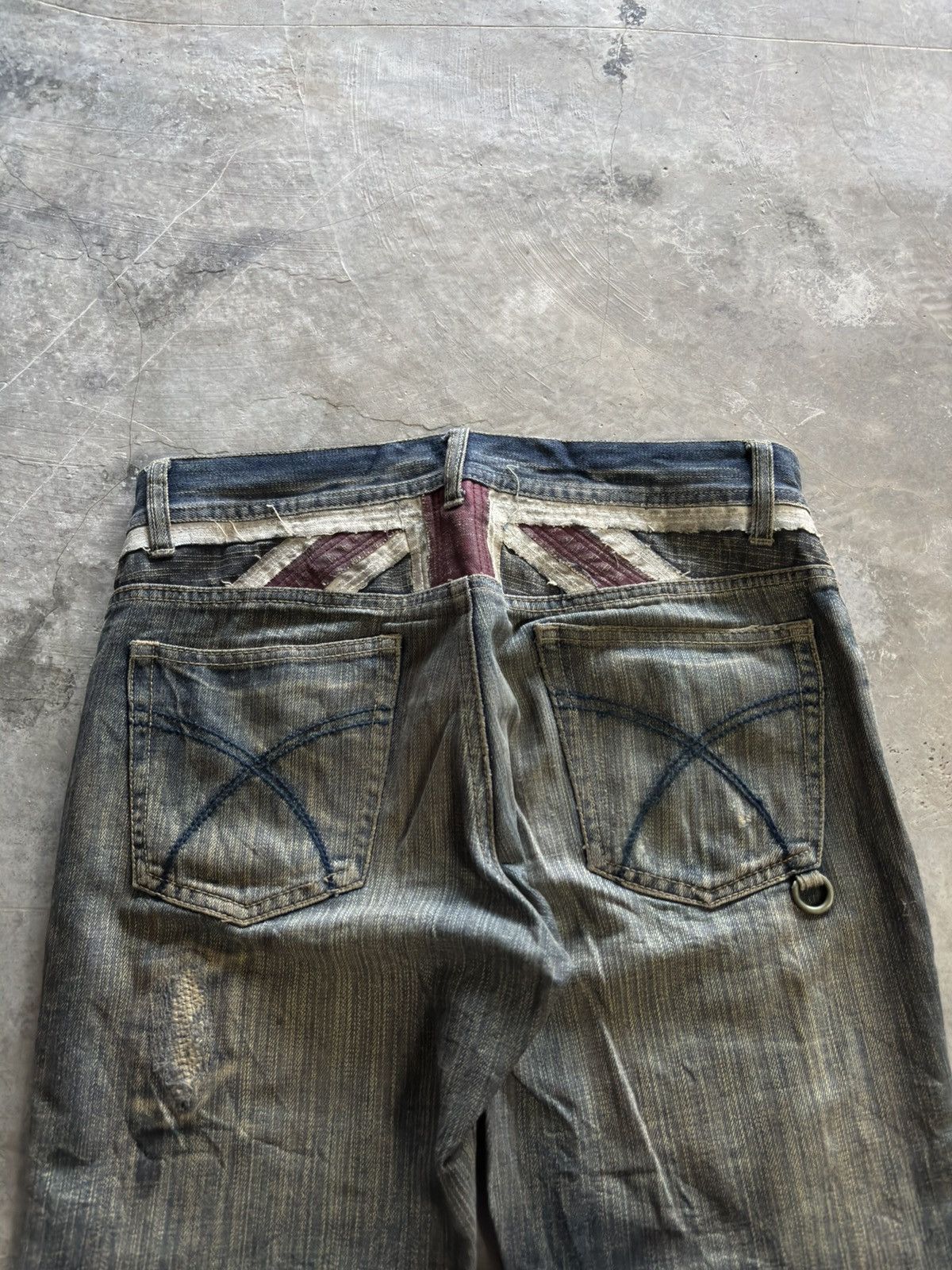 Japanese Brand IN THE ATTIC distressed dirty rusty mud japanese punk grunge Size US 31 - 16 Thumbnail