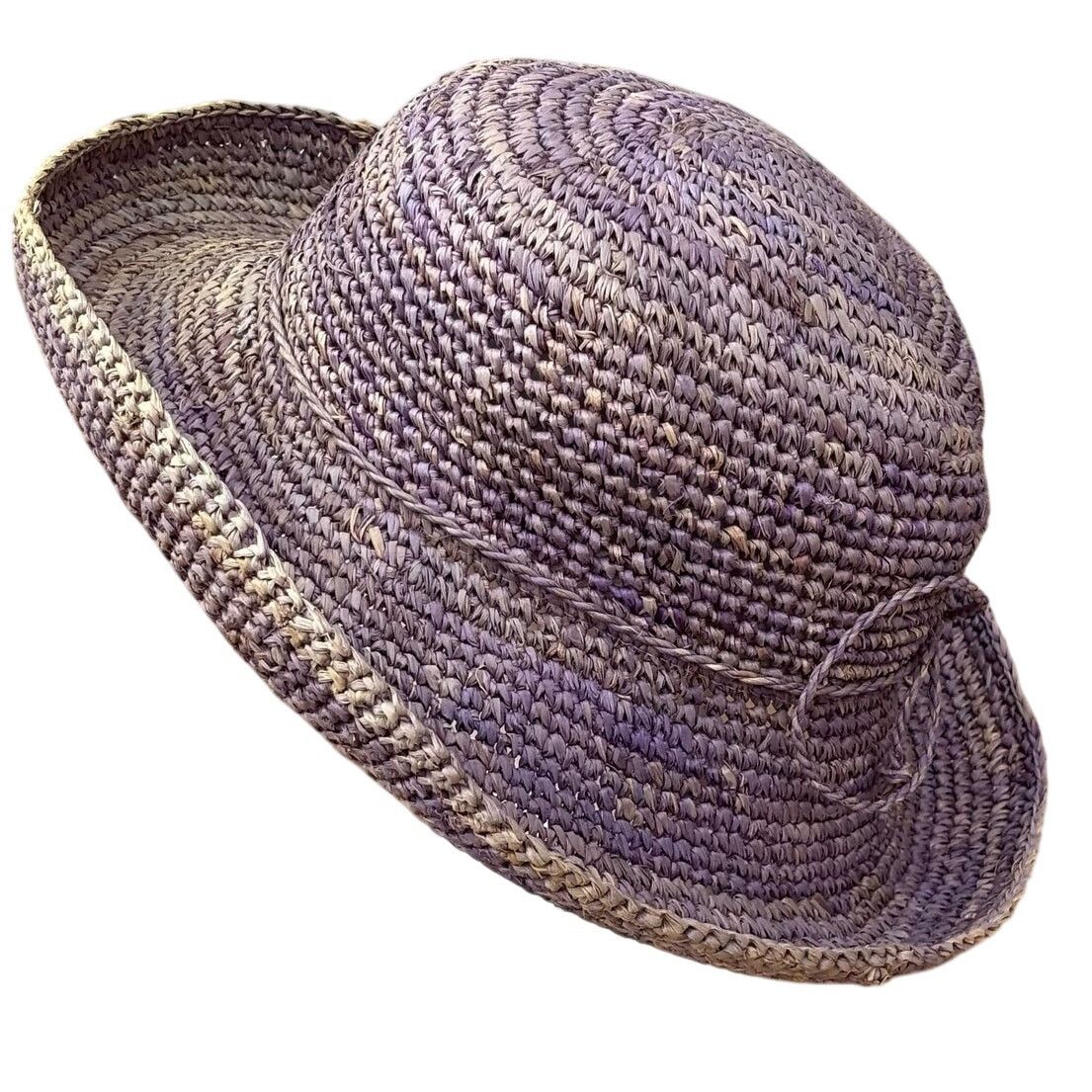 Other Purple Raffia Hat Size ONE SIZE - 2 Thumbnail
