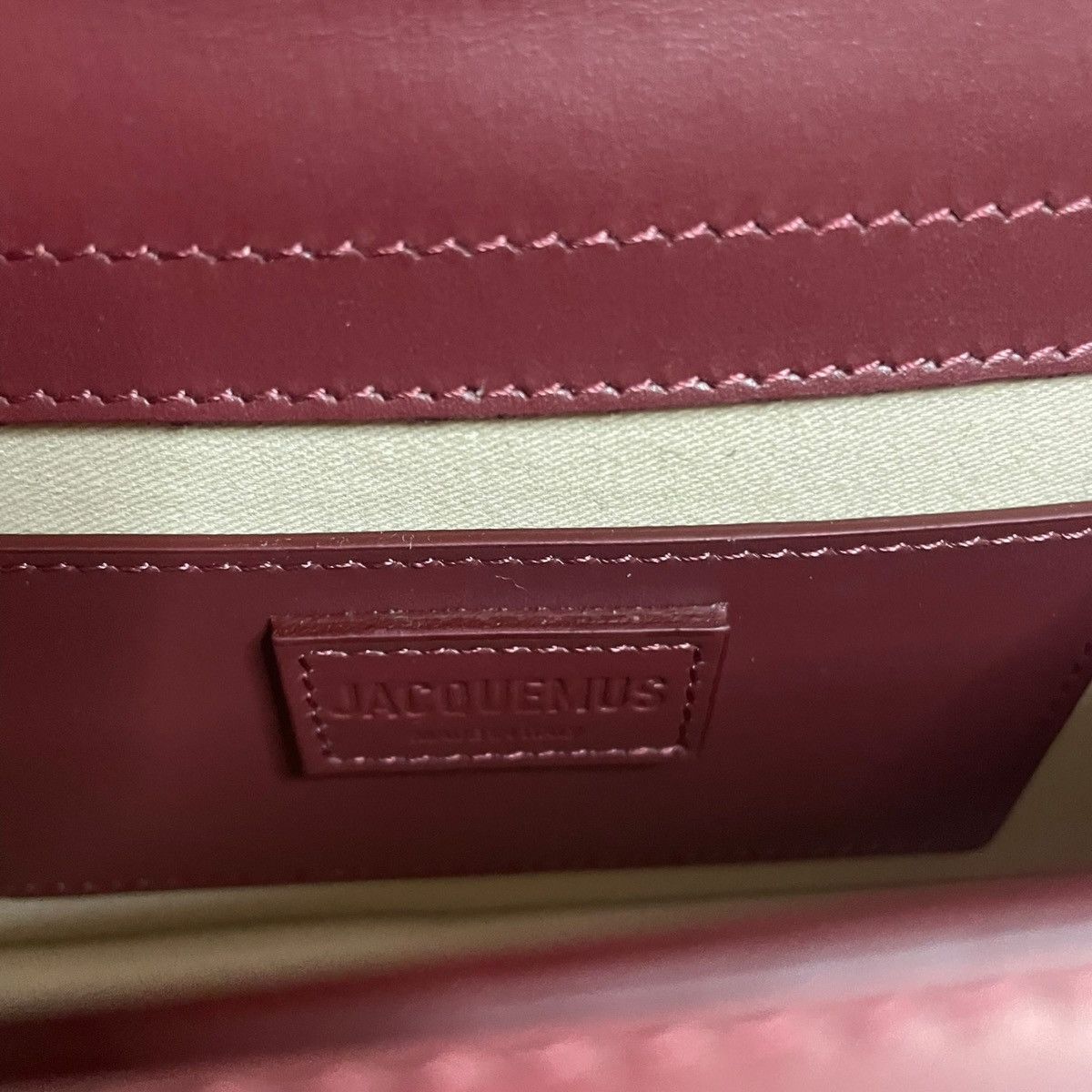 Jacquemus Jacquemus Le Grand Bambino Bordeaux Size ONE SIZE - 5 Thumbnail