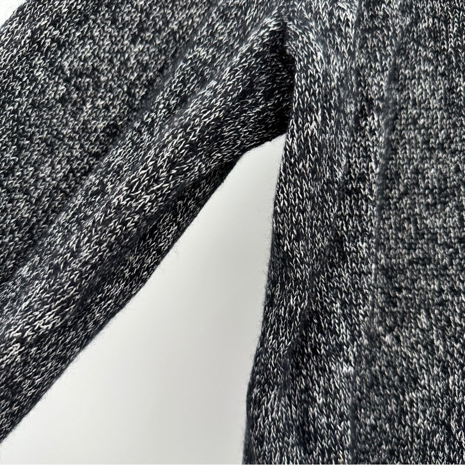 Nordstrom Nordstrom Black & White Cashmere Silk Long Sleeve Sweater Size US L / EU 52-54 / 3 - 8 Thumbnail