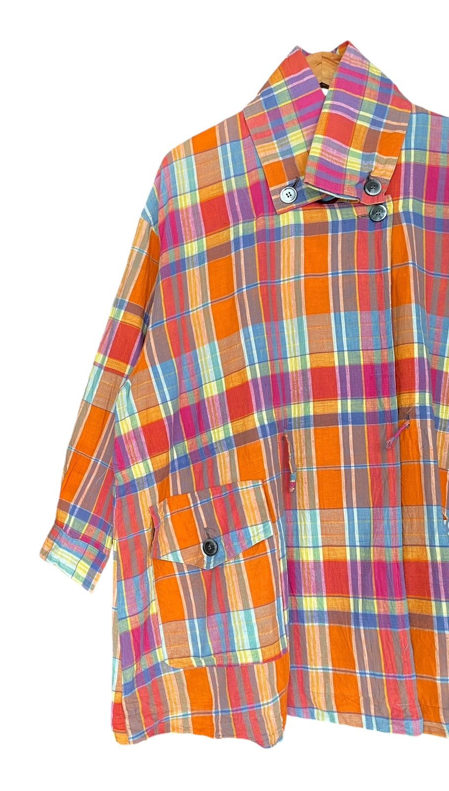 Japanese Brand Rare FIFTH STREET indies Madras Cardigan Size US XXL / EU 58 / 5 - 4 Thumbnail