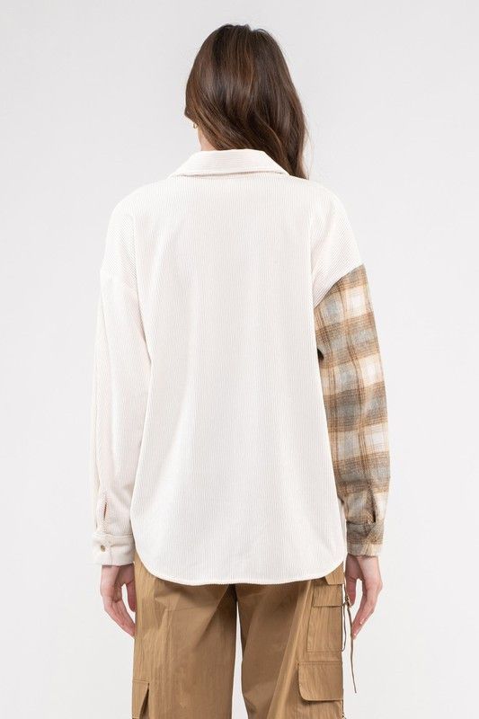 Other RESAMON Corduroy Plaid Button Up Size M / US 6-8 / IT 42-44 - 3 Thumbnail