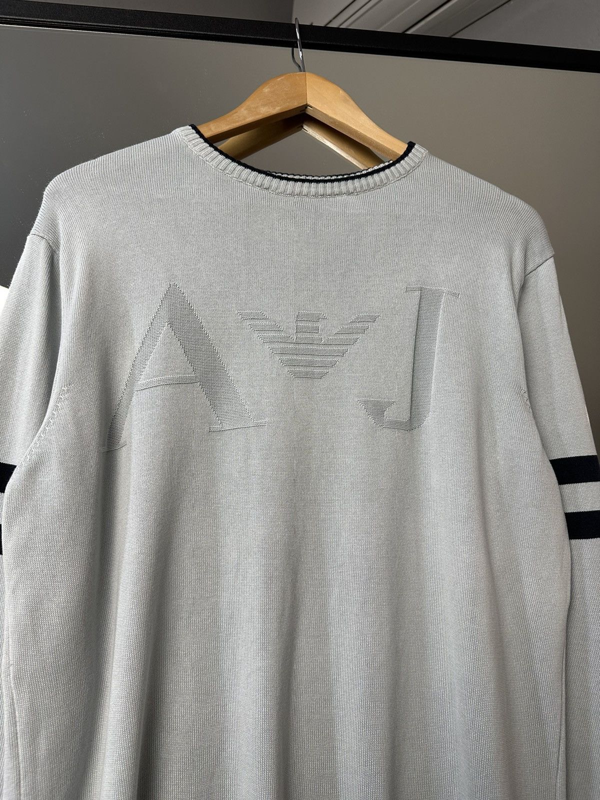Giorgio Armani Vintage Armani Jeans AJ Big Logo Archival Sweater Cotton Y2K Size US L / EU 52-54 / 3 - 2 Thumbnail