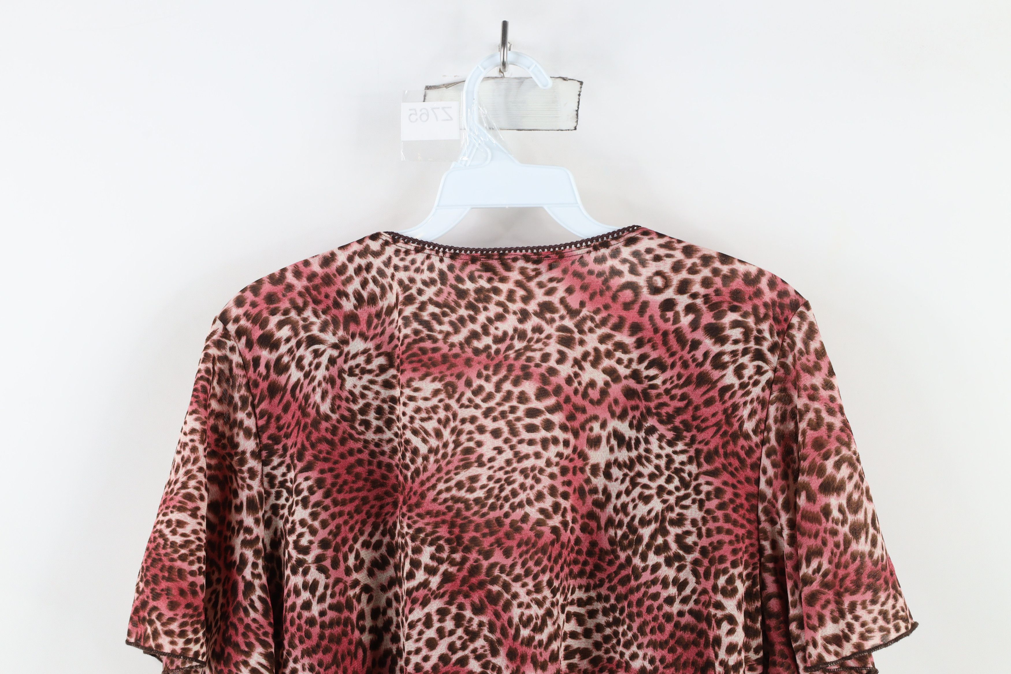 Vintage Vintage 90s Y2K Babydoll Sleeve Knit Top Shirt USA Size XL / US 12-14 / IT 48-50 - 9 Thumbnail
