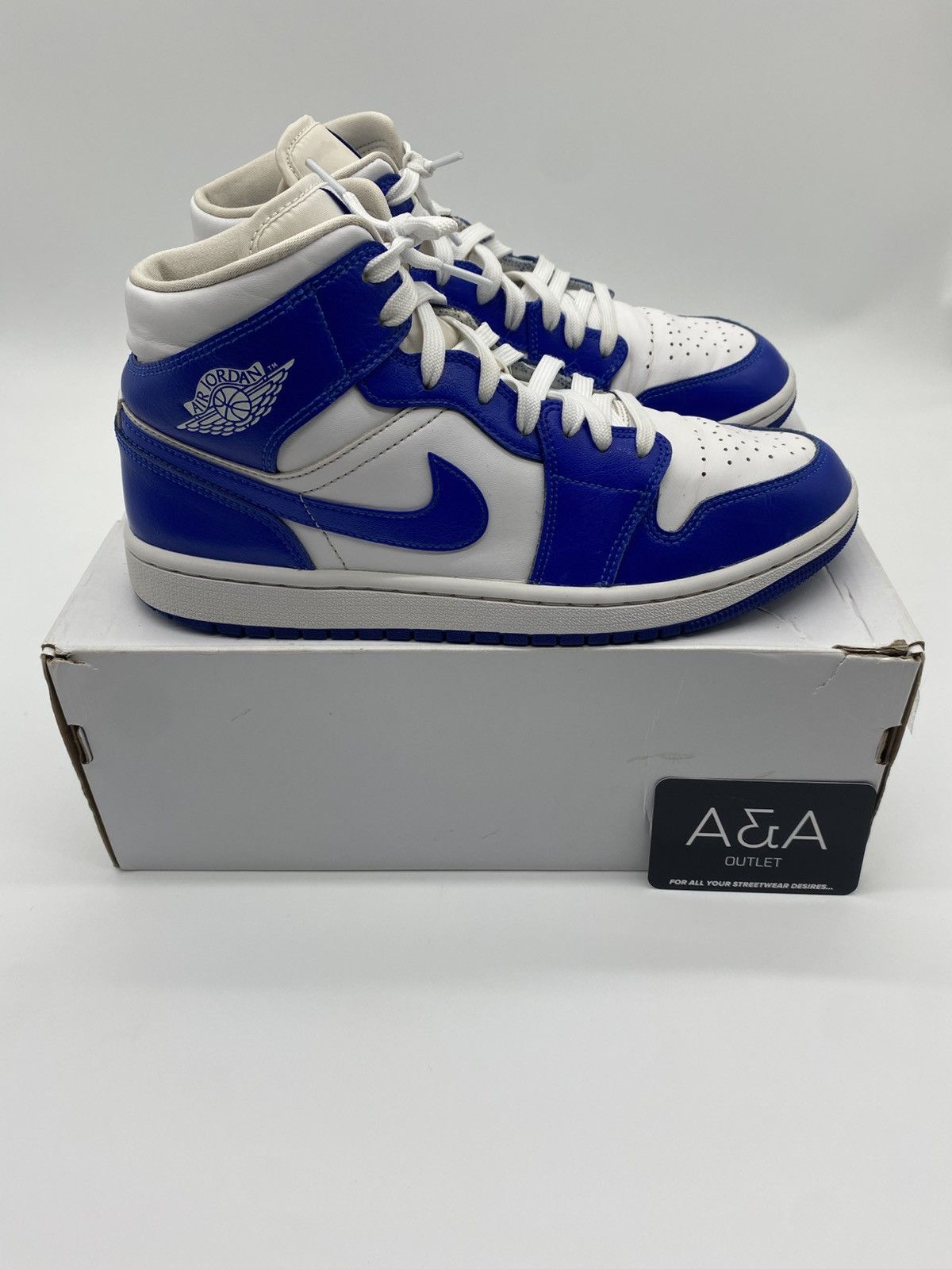 Jordan Brand Jordan 1 Mid Kentucky Blue US 10 Brand New Free Shipping Size US 10 / IT 40 - 1 Thumbnail