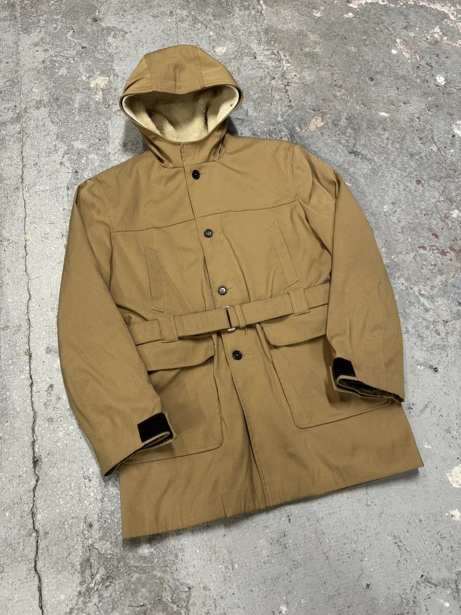 Prada FW1999 Prada Beige Buttoned Hooded 2 in 1 Coat Size US M / EU 48-50 / 2 - 9 Thumbnail