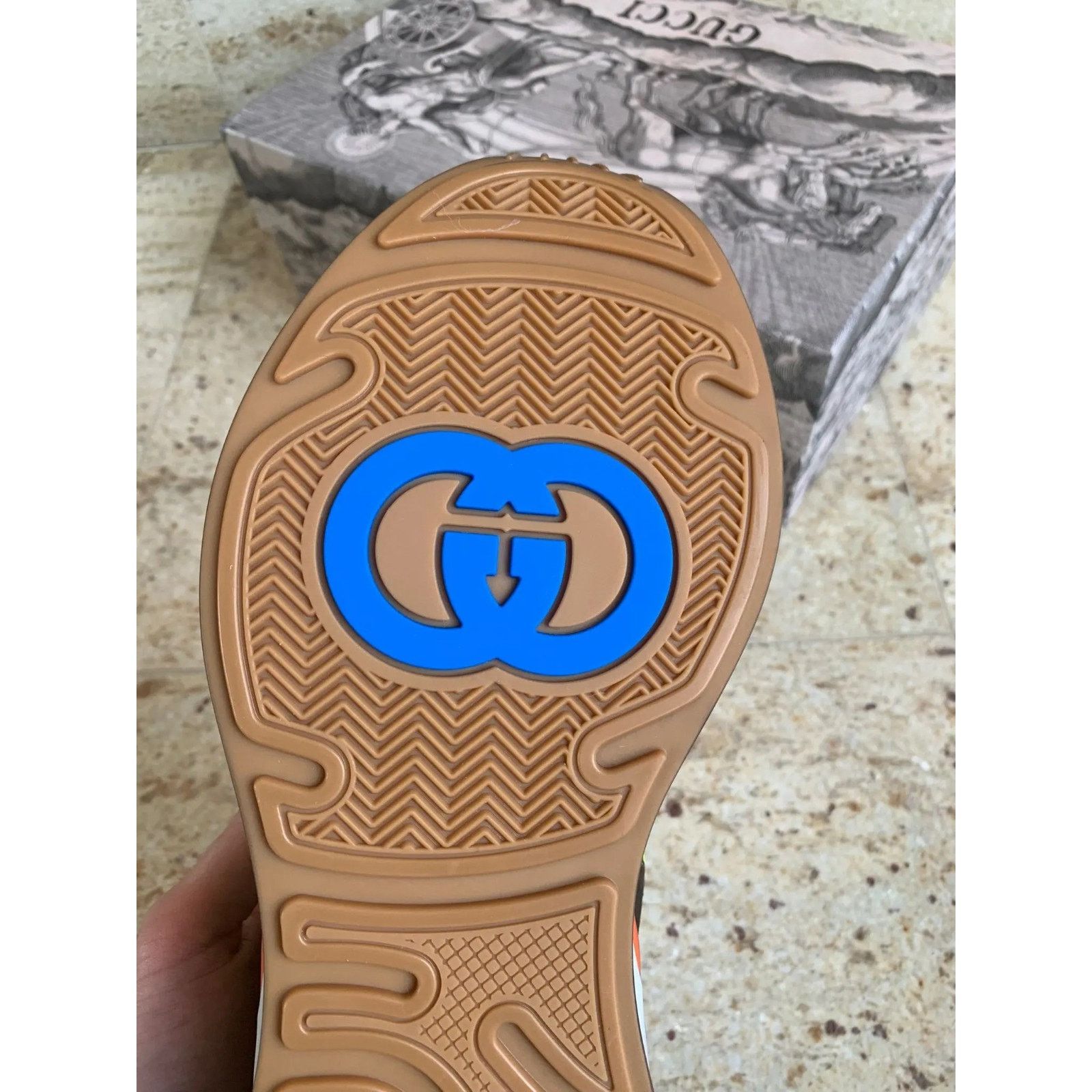 Gucci o1rshd1 Miro Soft Logo Runner Trainer in Brown / Multi Size US 8.5 / EU 41-42 - 8 Thumbnail