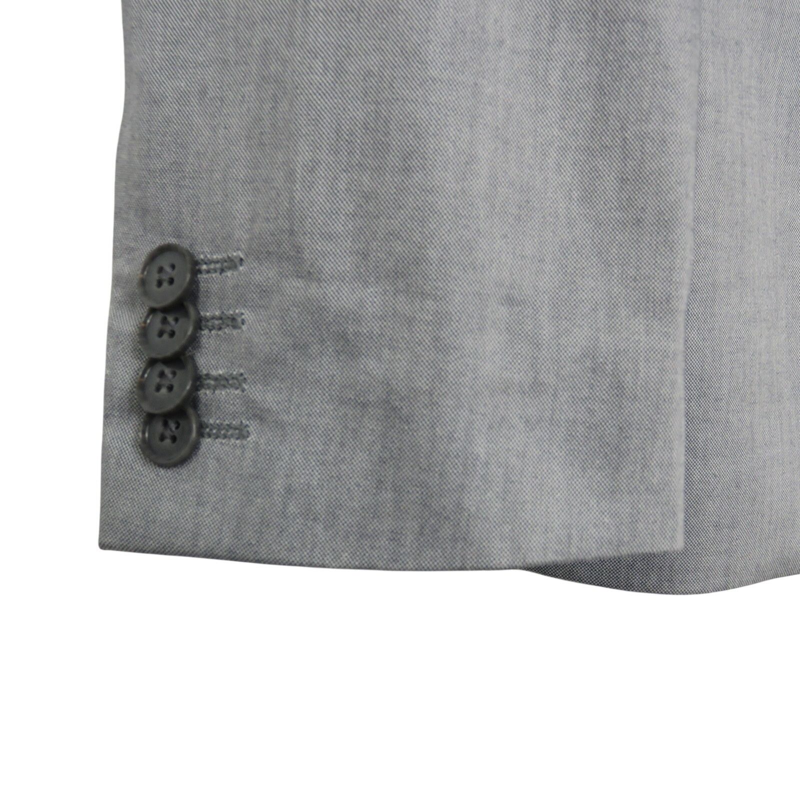 Express Express Photographer Gray Fitted Suit Jacket and Vest Small Size 40R - 4 Thumbnail