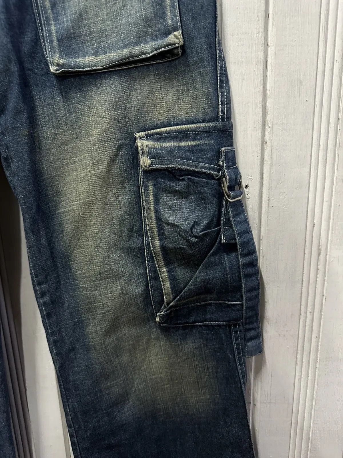 Marc by Marc Jacobs SICKS💥VINTAGE MARC JACOB JAPAN WIDE LEGS BONDAGE DENIM PANTS Size US 30 / EU 46 - 10 Thumbnail
