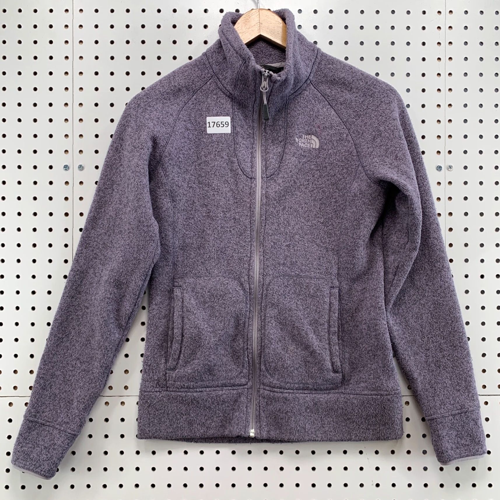 The North Face The North Face Fleece Jacket Womens XS Purple Full Zip (Lavender) Size XS / US 0-2 / IT 36-38 - 7 Thumbnail