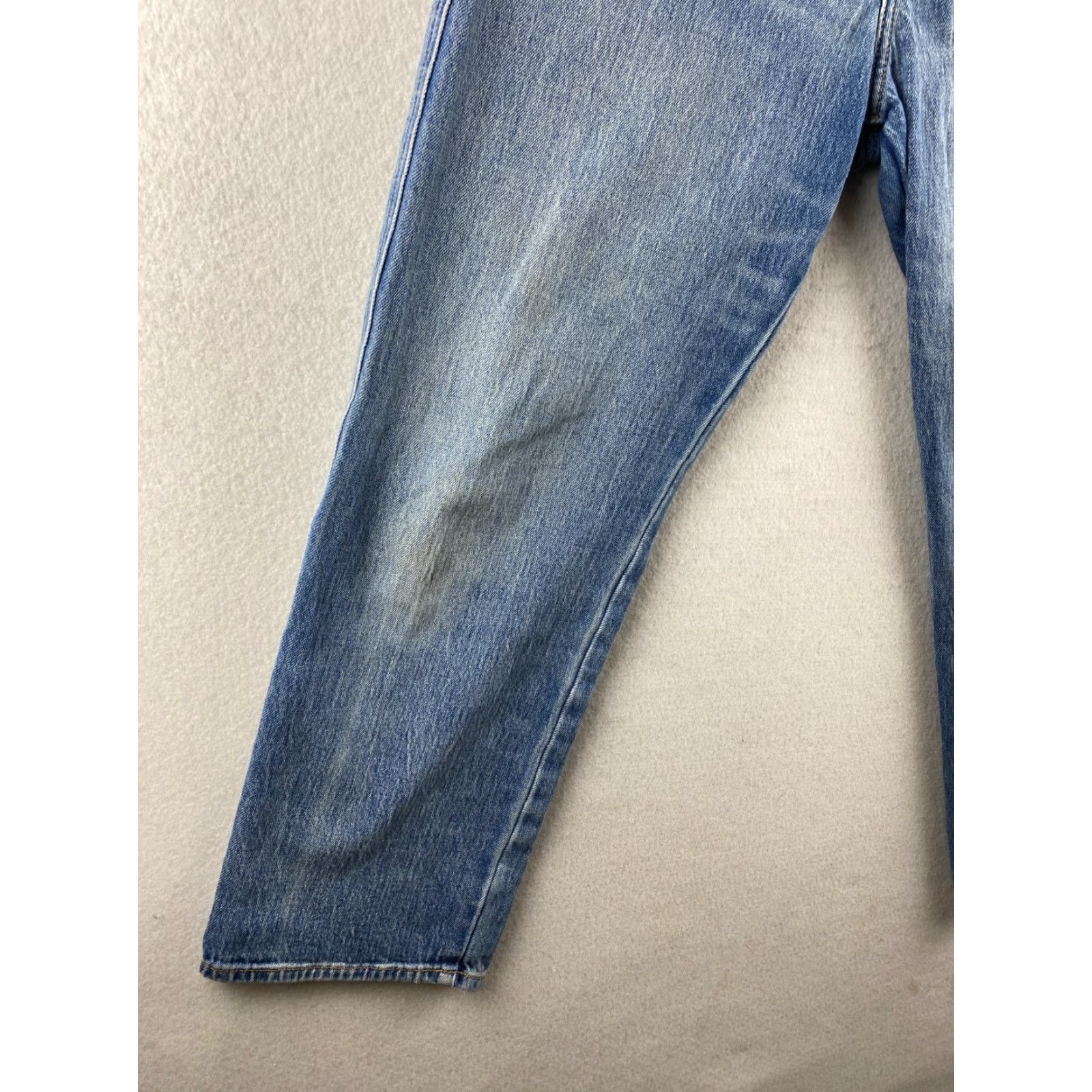 Lucky Brand Lucky Brand Jeans Womens 10 / 30 Blue Straight Crop Distressed Denim Size 24" / US 00 / IT 34 - 4 Thumbnail
