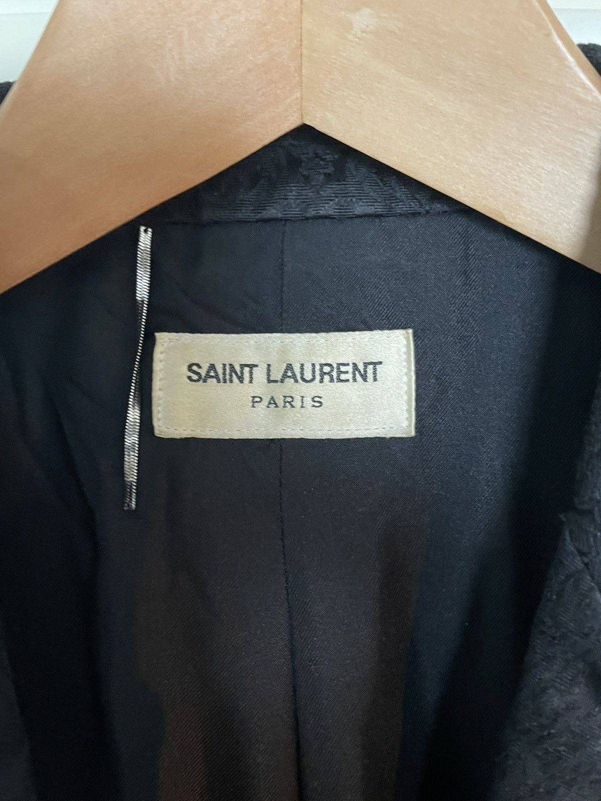 Saint Laurent Paris Saint Laurent Men’s Embroidered Black Jacket Size IT 48 Size 38R - 4 Thumbnail