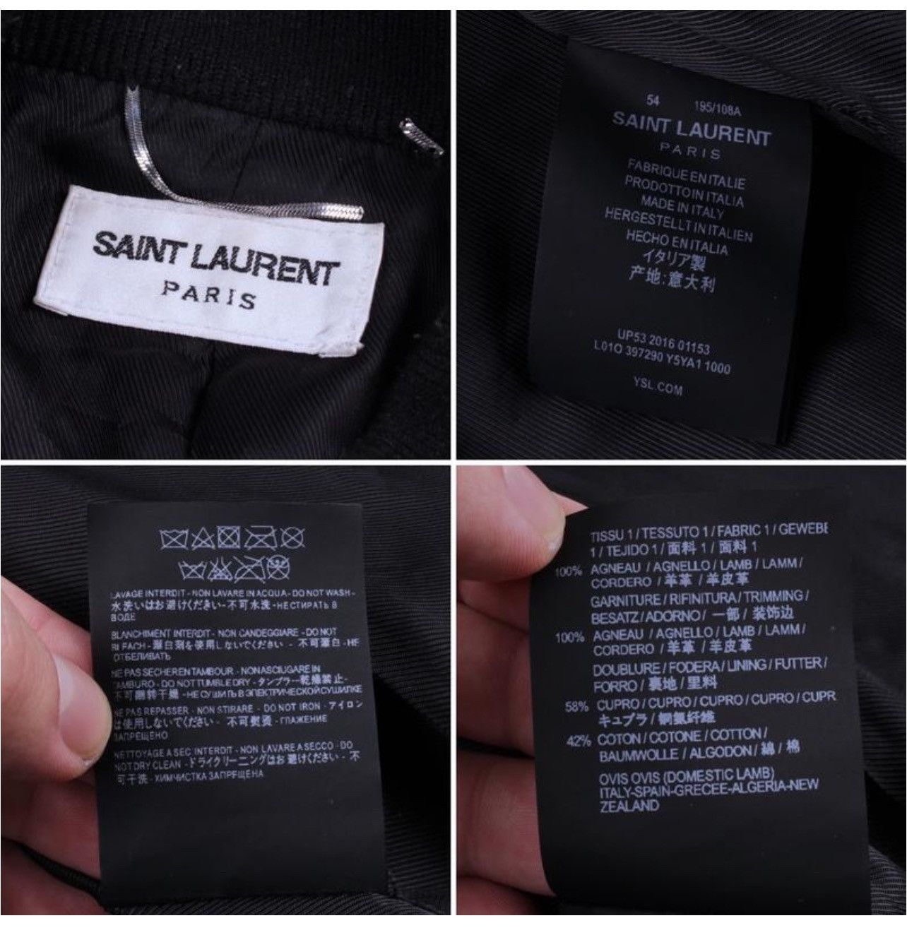 Yves Saint Laurent Bomber Size US M / EU 48-50 / 2 - 9 Thumbnail