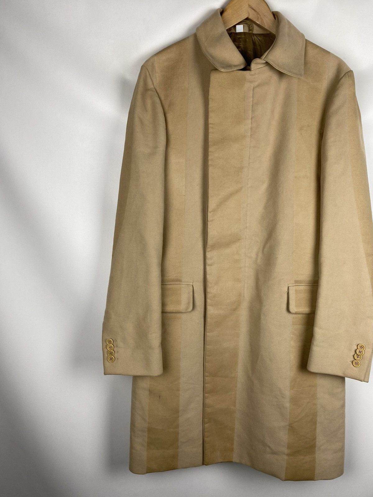Helmut Lang Helmut Lang Vintage Men’s Wool / Coated Coat Jacket Size US M / EU 48-50 / 2 - 2 Thumbnail