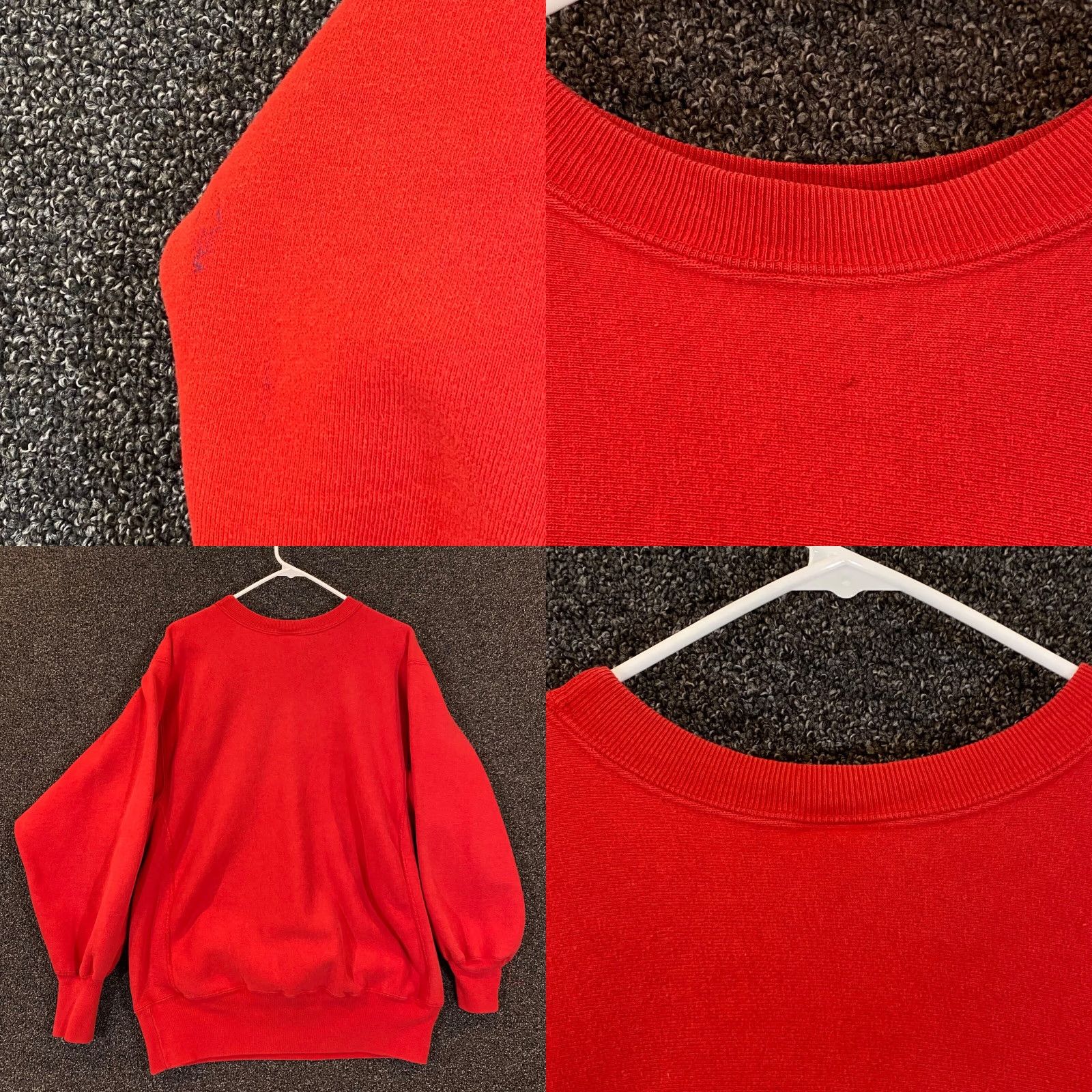 Champion VINTAGE Champion Reverse Weave Warmup Sweatshirt Mens XL Red Pullover Crewneck Size US XL / EU 56 / 4 - 8 Thumbnail