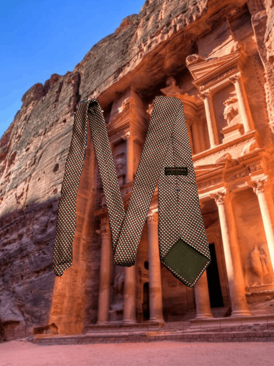 Yves Saint Laurent Tie Vintage Yves Saint Laurent One size luxury Y2K Size ONE SIZE - 1 Thumbnail