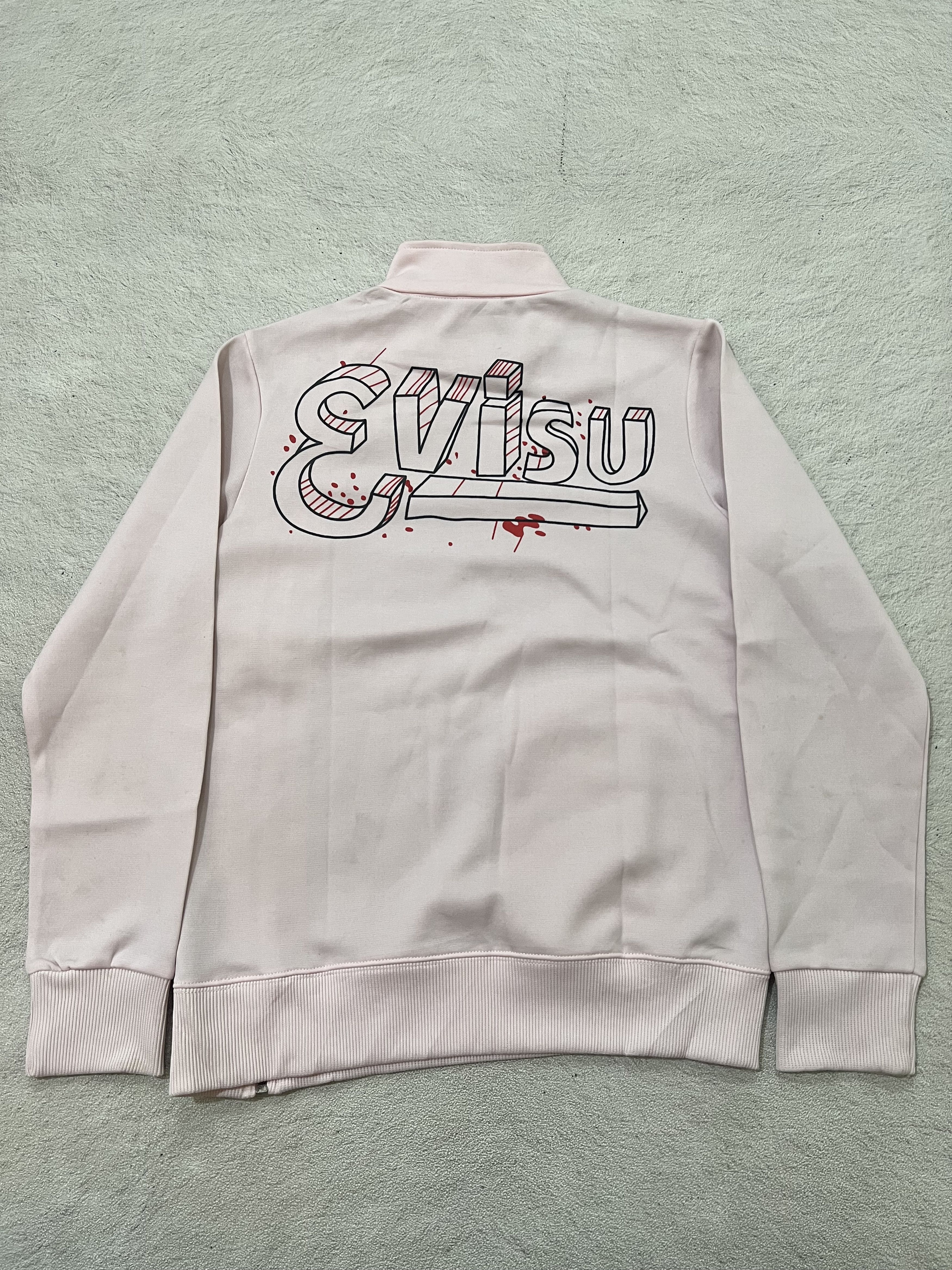 Japanese Brand 2000s Evisu Poem Asymmetric Track Jacket y2k Size US S / EU 44-46 / 1 - 2 Thumbnail