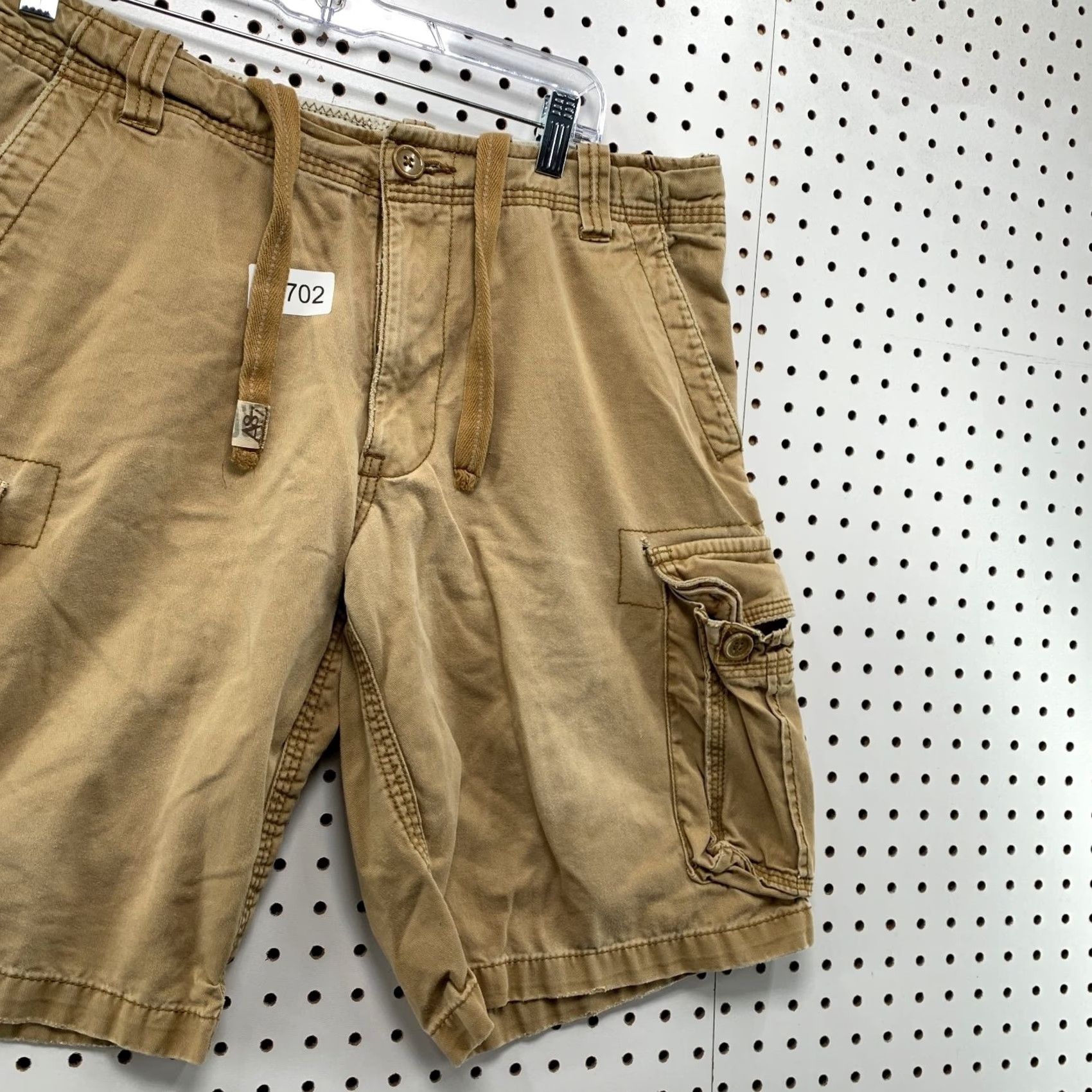 Vintage Aéropostale Cargo Military Shorts Mens 32 Khaki Utility Pocket Outdoor 34x11 Mens Cargo Short Beige Army Outdoor Pockets Summer Spring Mens Size US 32 / EU 48 - 6 Thumbnail