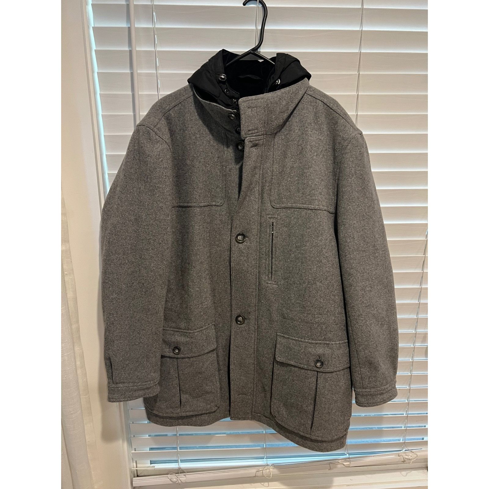 Michael Kors Michael Kors Men's Burleigh Bib Insert Wool Blend Coat Jacke Size US XL / EU 56 / 4 - 2 Thumbnail