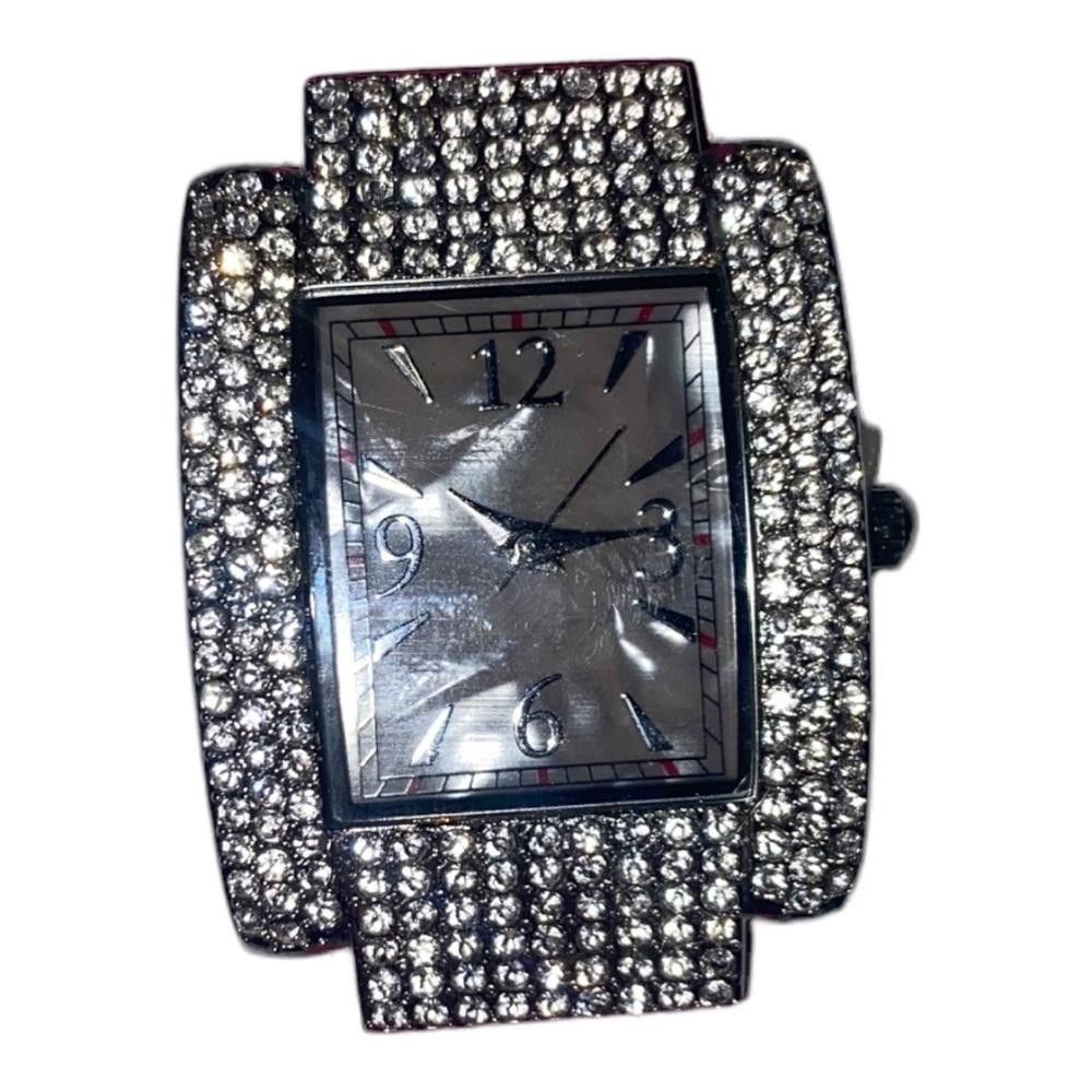 Designer NWOT Y2K Faux Leather Rhinestone Watch Size ONE SIZE - 2 Thumbnail