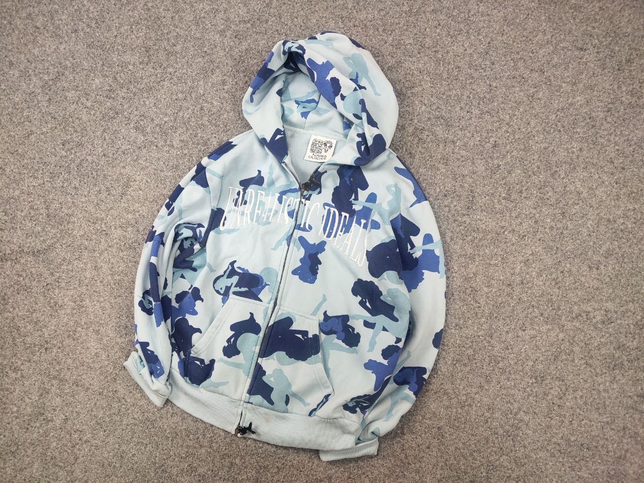 Named Collective Unrealistic Ideals Camo Monogram Zip Hoodie