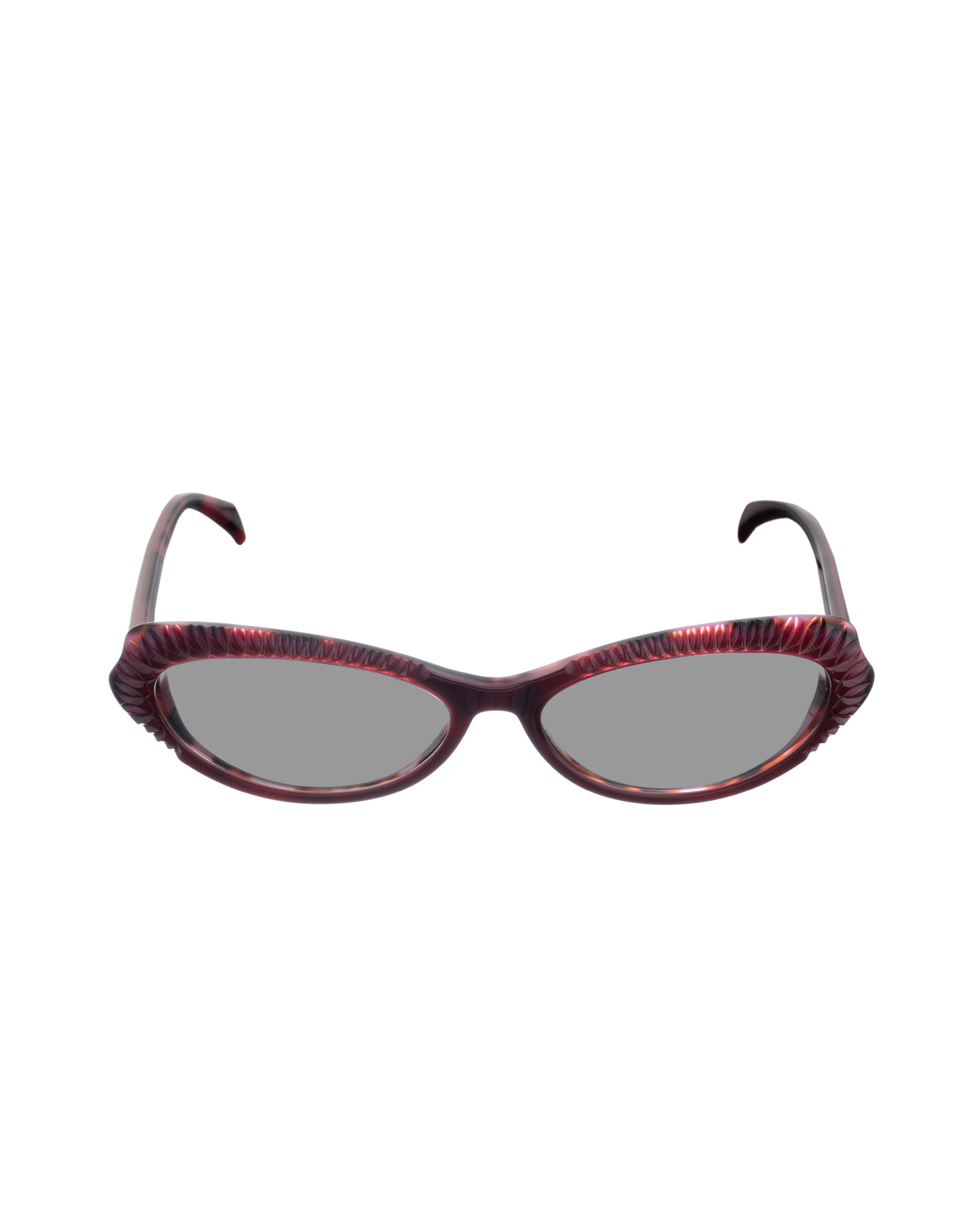 Alexander McQueen Alexander McQueen '90s Violet 3D Cat-Eye Sunglasses Size ONE SIZE - 1 Thumbnail