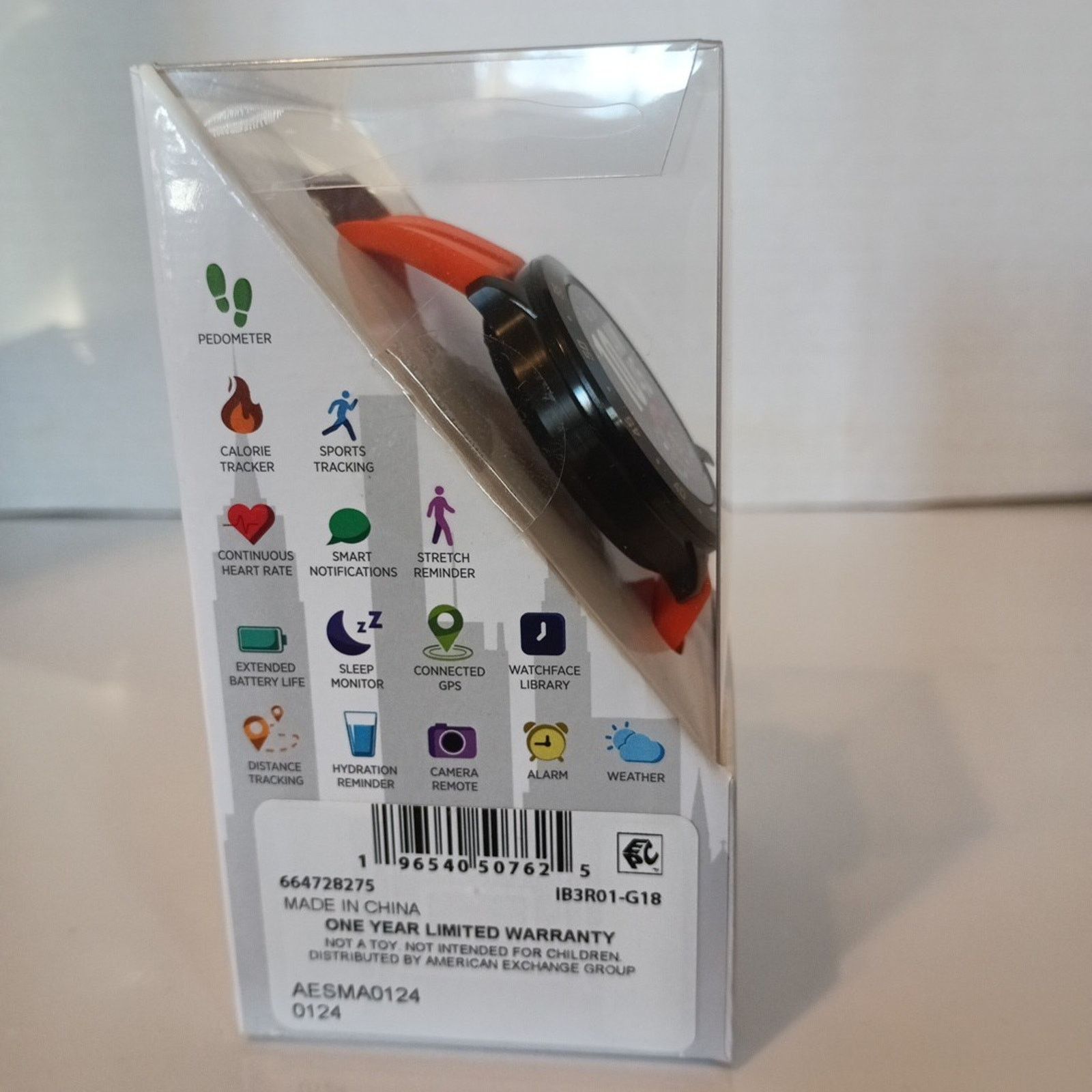 Other iTech Bold 3 Smart Watch Unisex Orange Silicone Strap Size ONE SIZE - 2 Thumbnail