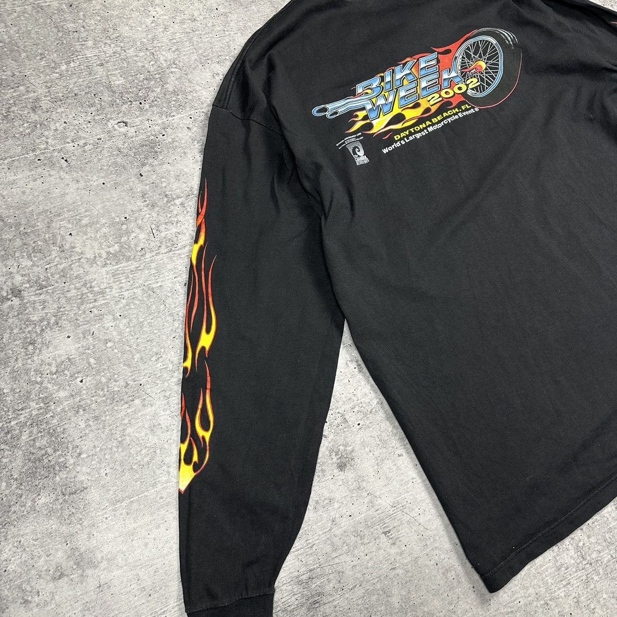 Vintage Vintage USA 2002 Daytona Bike Week Long Sleeve Flames Size US XXL / EU 58 / 5 - 12 Thumbnail