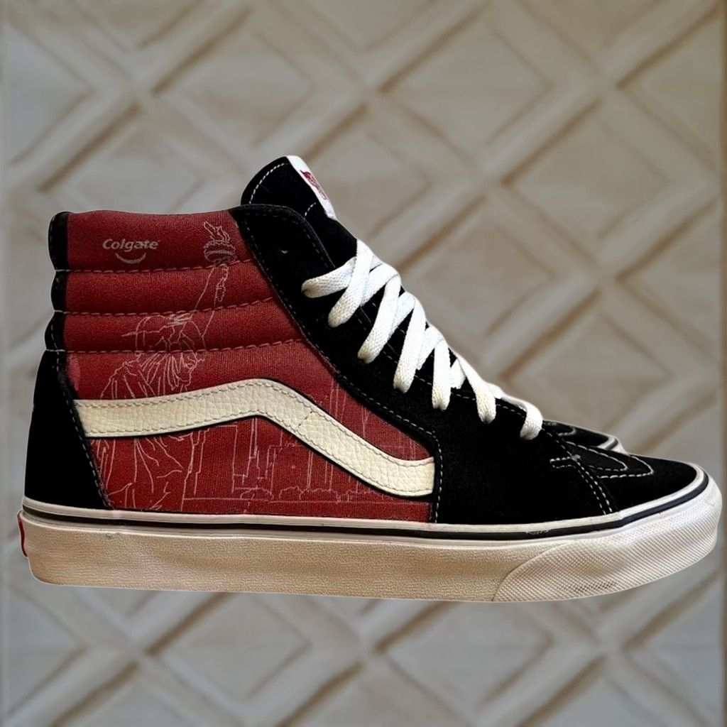 Vans Vans SK8-Hi Black Red High Top Sneaker Colgate 2021 Award Winner Mens Size 8.5 Size US M / EU 48-50 / 2 - 1 Thumbnail