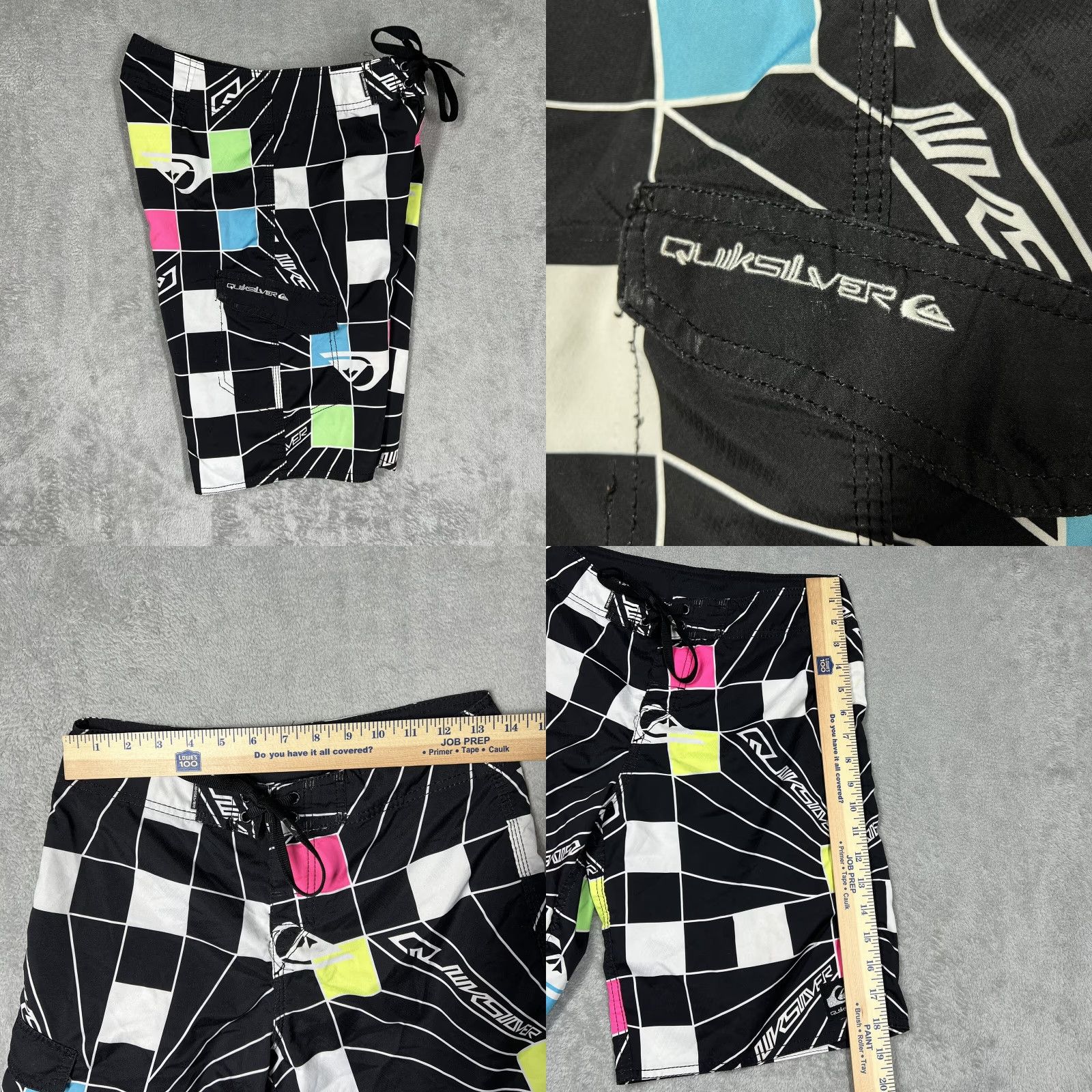Quiksilver Quiksilver Board Shorts Men’s S 26” Waist Multicolor Blue Beach Surfing Size US 29 - 8 Thumbnail