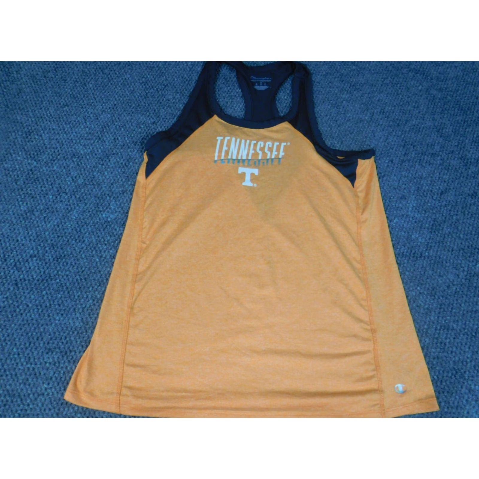 Champion Champion Shirt M Orange Tank Top Tennessee Crew Neck Sleeveless Cotton Logo Athletic Regular Men Mens Medium Orange T-Shirt Stretch Classic (No Holes) Size US M / EU 48-50 / 2 - 2 Thumbnail