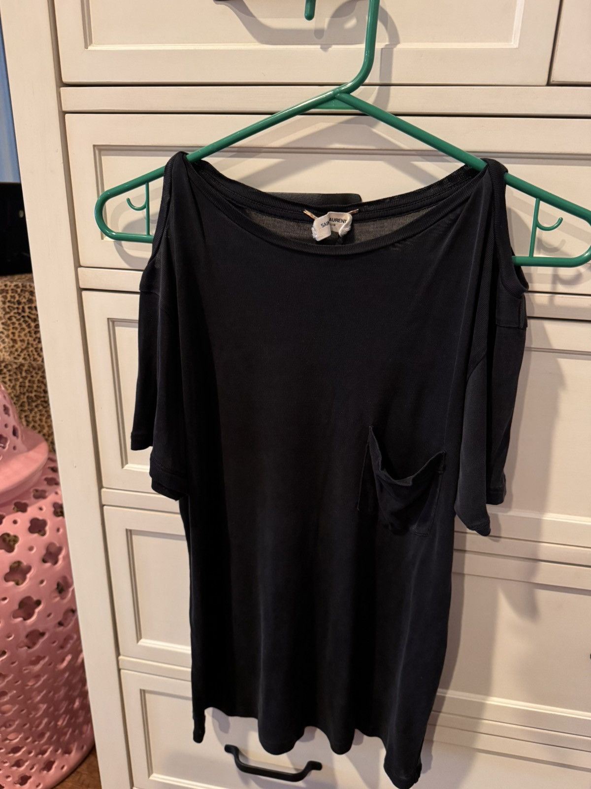 Saint Laurent Paris Saint Laurent Paris unisex shirt with shoulder slits Size S / US 4 / IT 40 - 1 Thumbnail