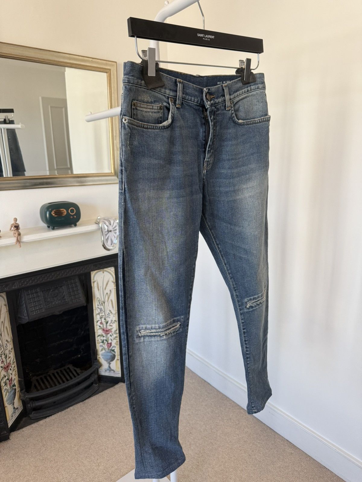 Saint Laurent Paris FW15 Saint Laurent D02 Skinny-Fit Denim Jeans Size US 31 - 2 Thumbnail