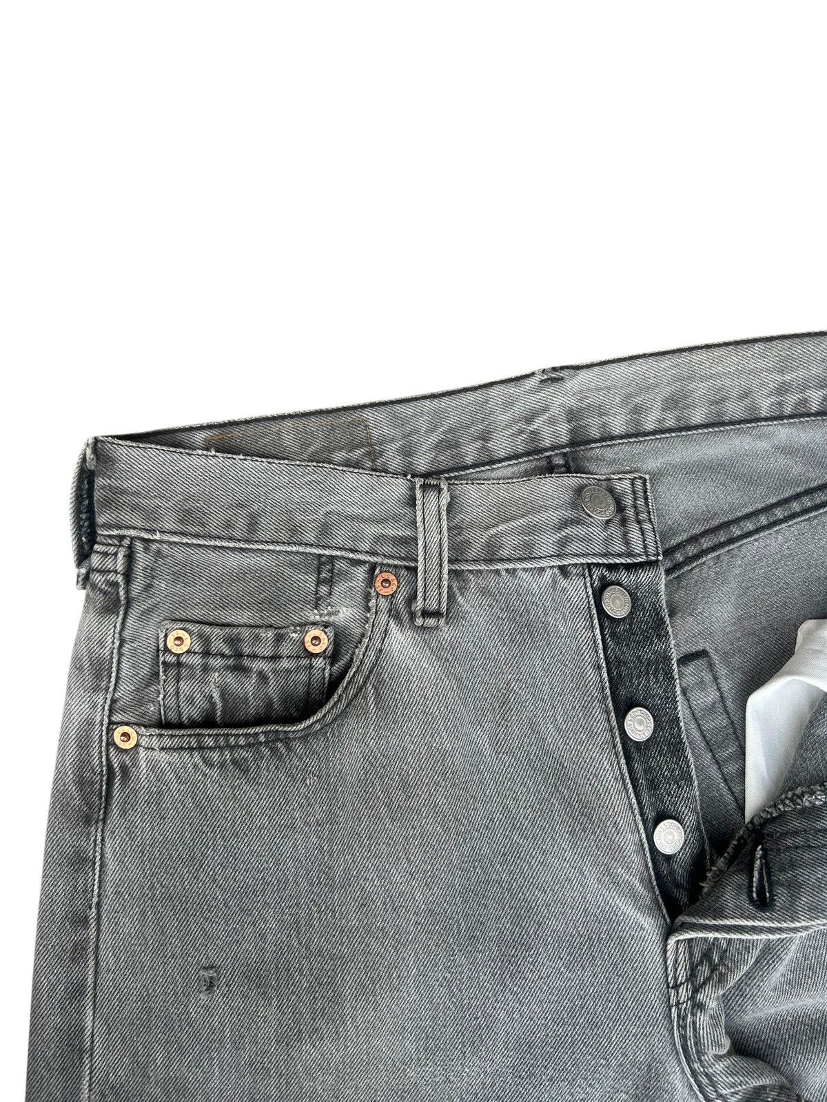 Levi's Vintage 1994 Levi’s 501 Made in Uk Faded Black Denim Jeans Size US 30 / EU 46 - 7 Thumbnail