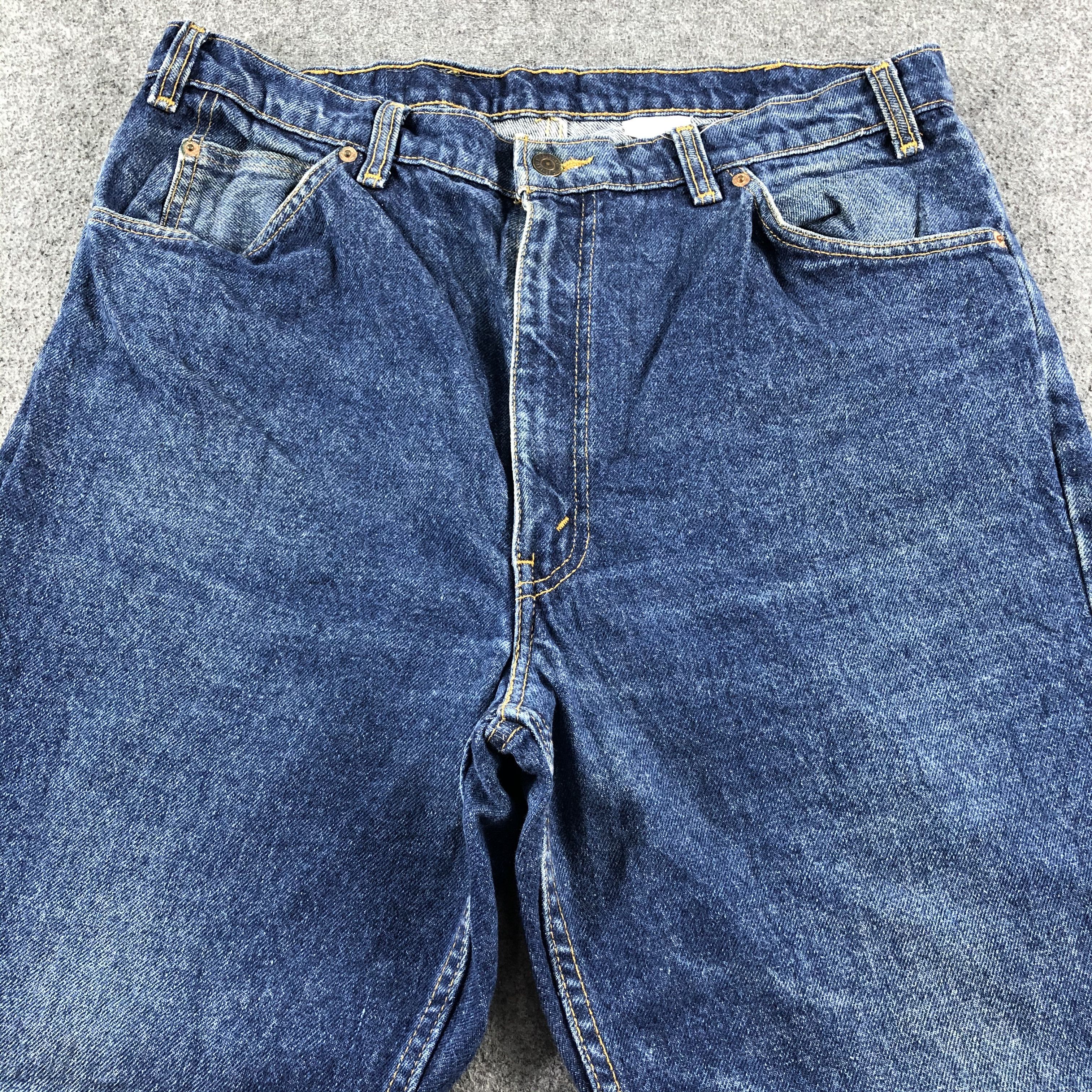 Levi's 90s Vintage Blue Wash Levis 619 Jeans-J2479 Size US 36 / EU 52 - 3 Thumbnail