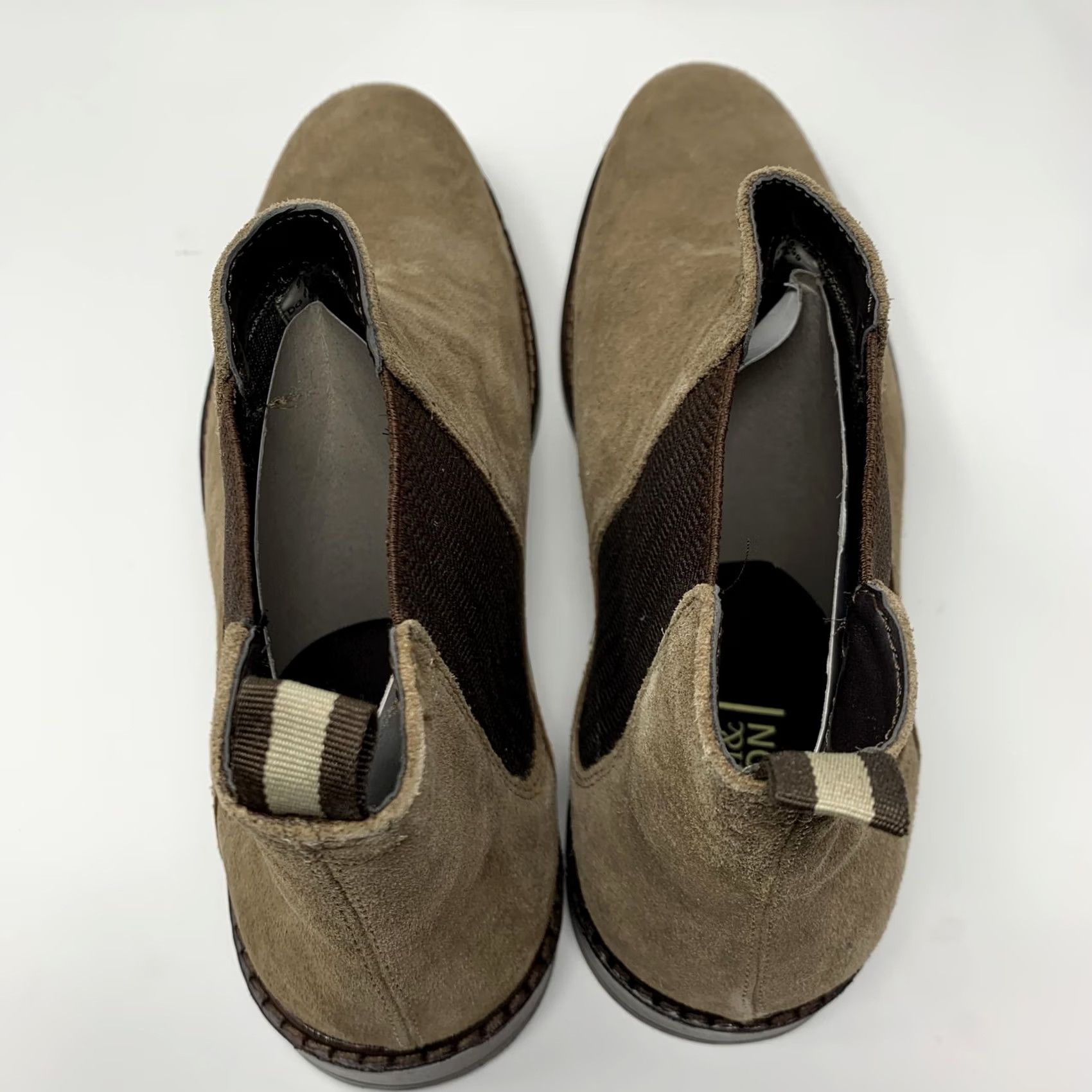 Vintage Aiden & Mason Boots Mens Size 13 Taupe Suede Chelsea Pull On Size US 13 / EU 46 - 5 Thumbnail