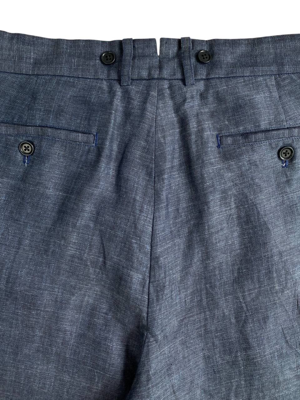 Nigel Cabourn Nigel Cobourn Blue Linen Ballon Fit Pants Size US 34 / EU 50 - 11 Thumbnail