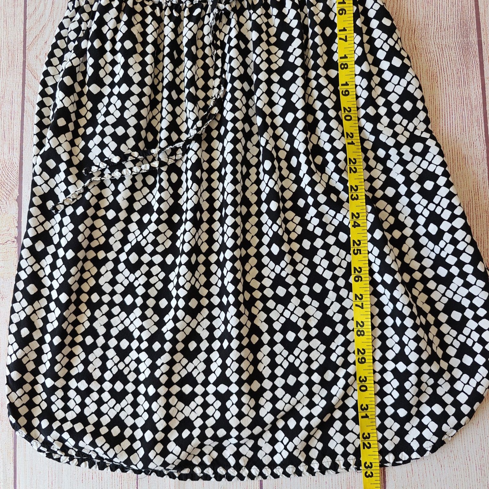Loft Ann Taylor LOFT diamond print tie waist shirt dress sz SP Size S / US 4 / IT 40 - 7 Thumbnail
