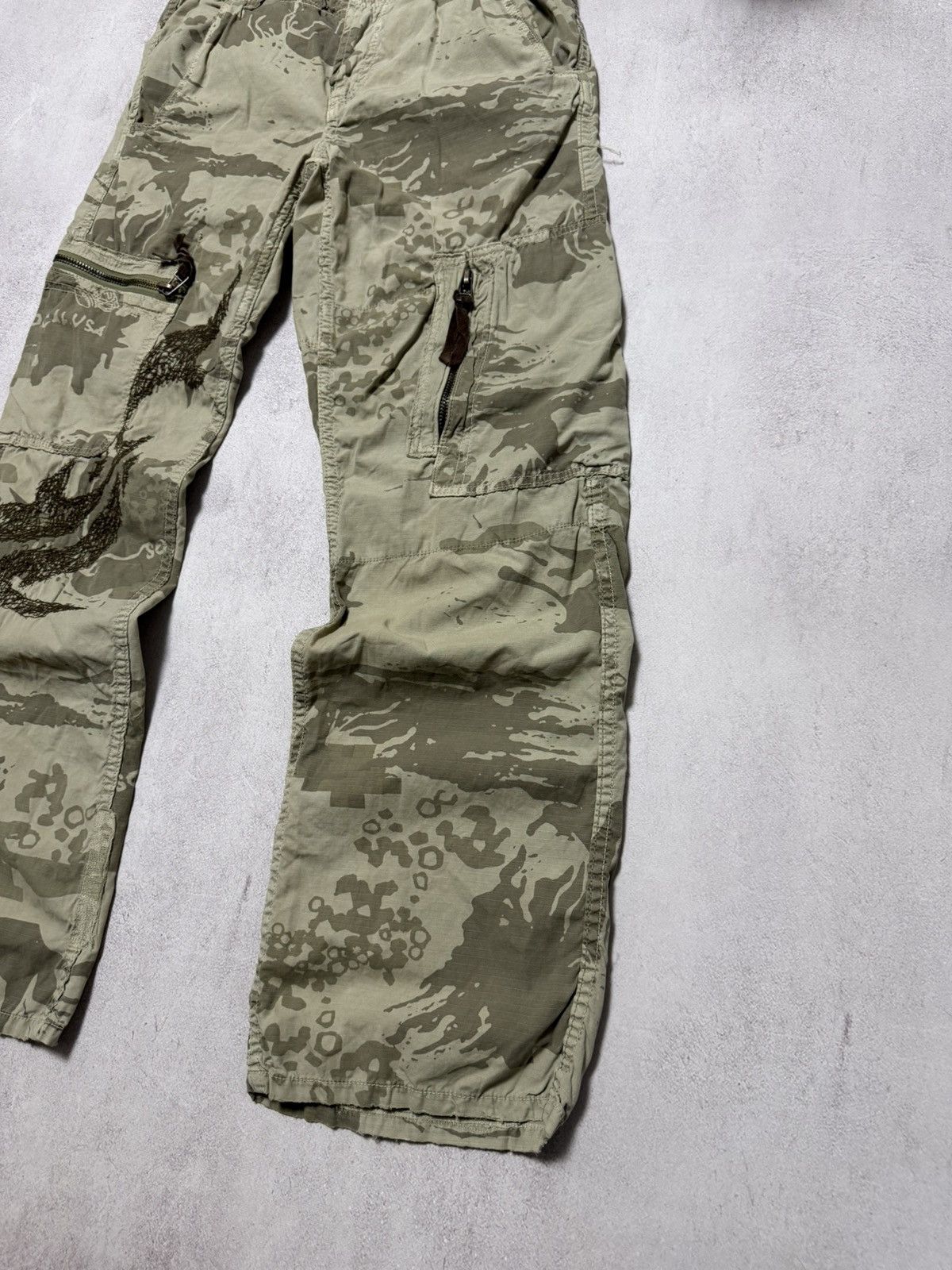 Japanese Brand × Z Brand Vintage Z Brand Cargo Pants Baggy Japanese Y2K Size US 30 / EU 46 - 4 Thumbnail