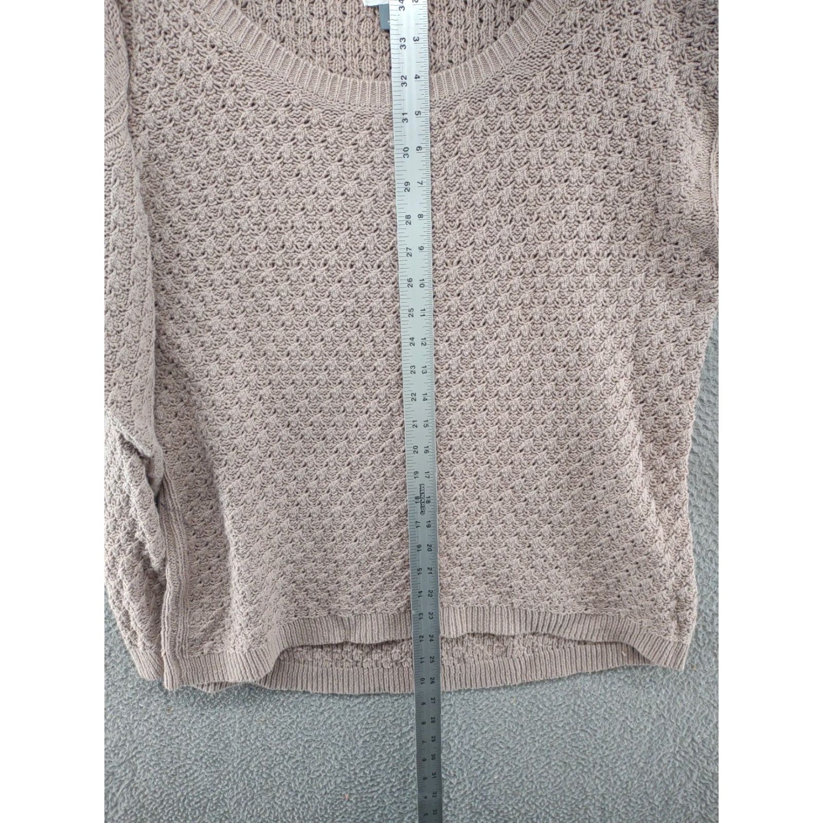 Old Navy Old Navy Women's Textured Knit Pullover Sweater Size L Pale Pink Knit Size S / US 4 / IT 40 - 6 Thumbnail