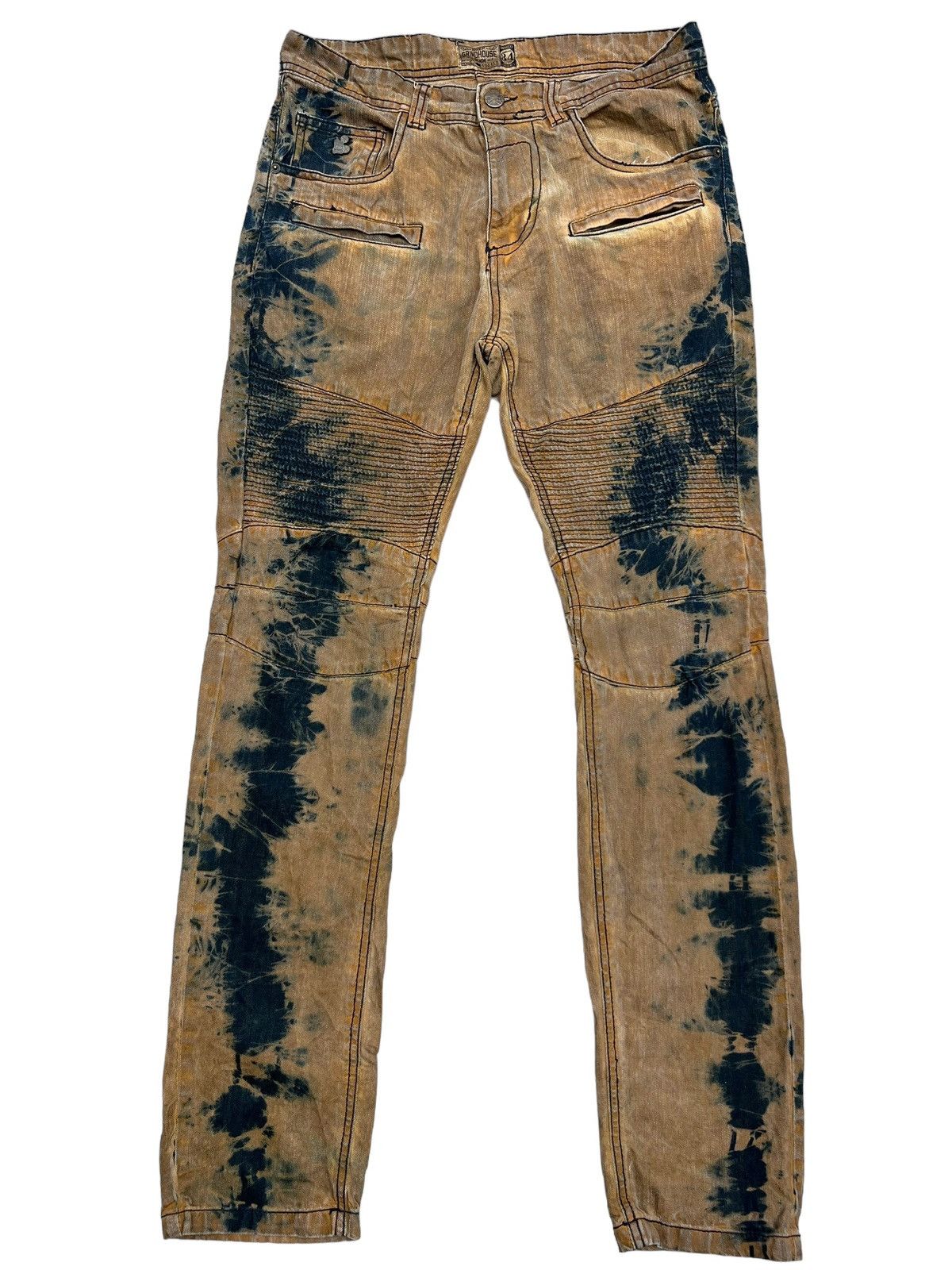 Japanese Brand Grino House Distressed Elastic Pants 34x33 Size US 35 - 2 Thumbnail