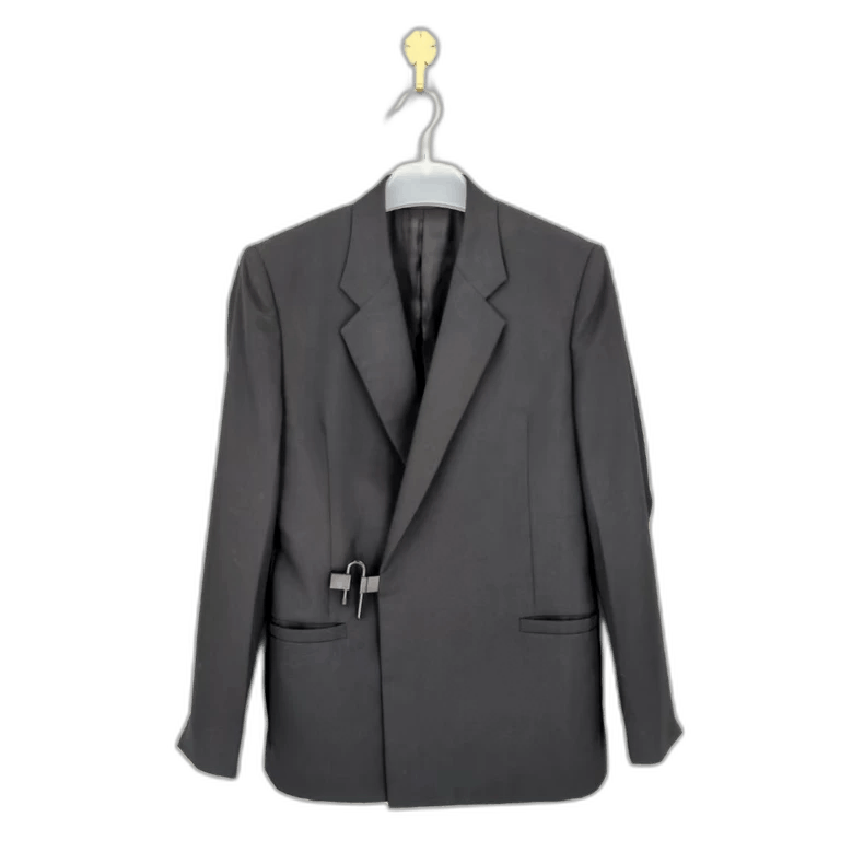 Givenchy Givenchy U-Lock Black Wool Slim Suit Jacket-yf Size US M / EU 48-50 / 2 - 1 Thumbnail