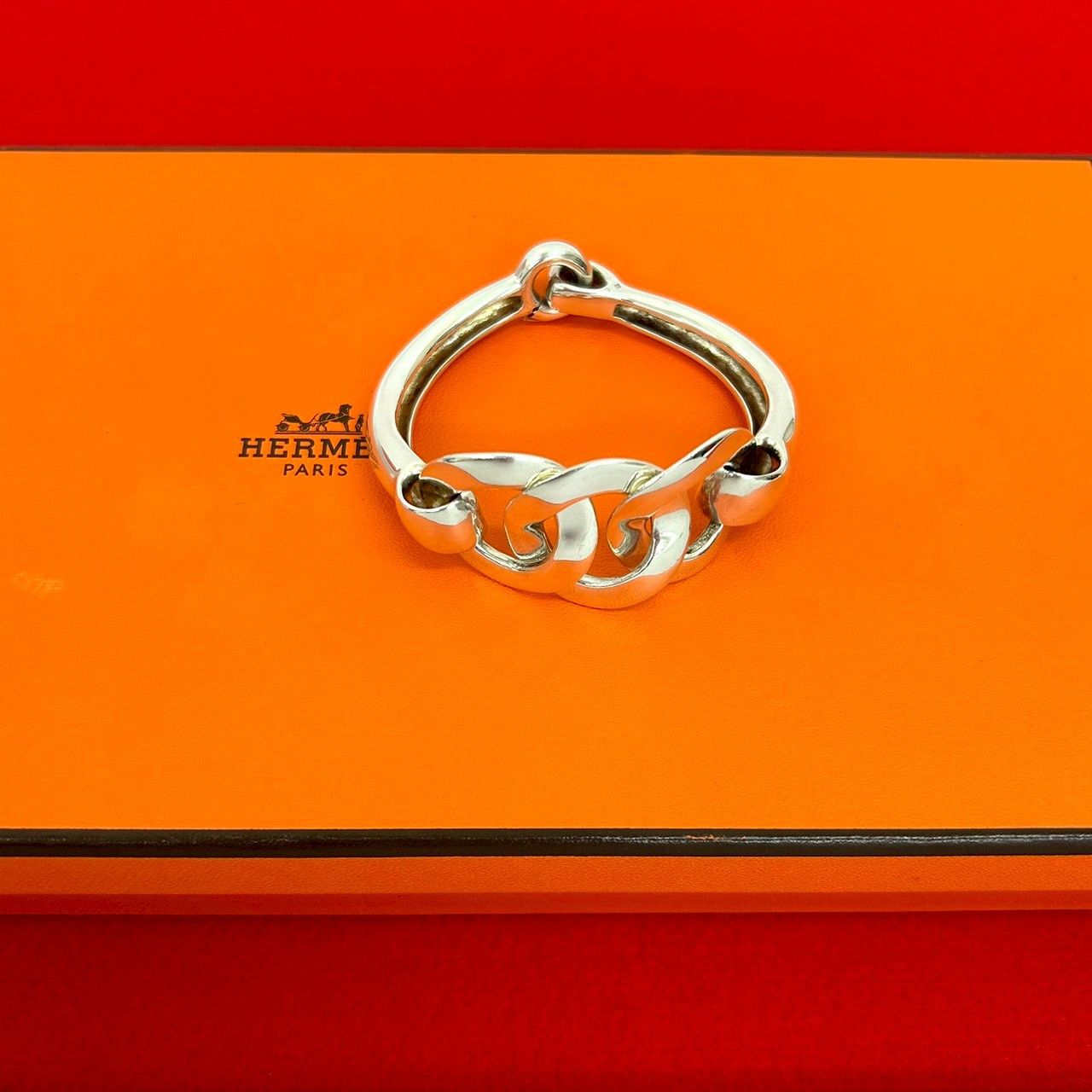 Hermes Hermes Hermès Silver925 Bracelet Precious Metal Bracelet DUTY FREE for USA Size ONE SIZE - 1 Thumbnail