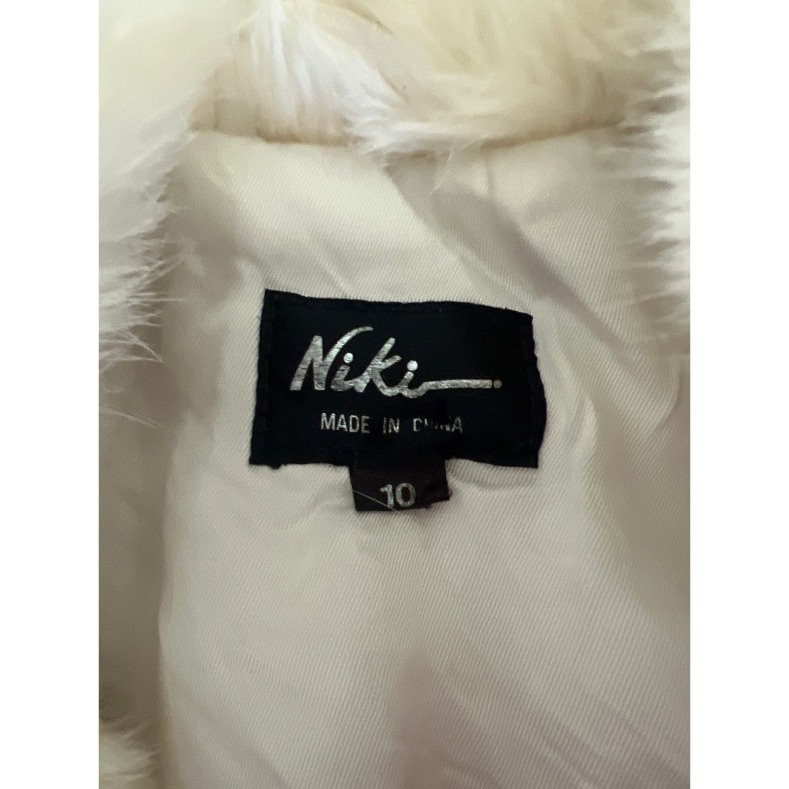Vintage VTG 80s NIKI Plush Rabbit Fur Bomber Ivory Crop Jacket XS Size XS / US 0-2 / IT 36-38 - 9 Thumbnail