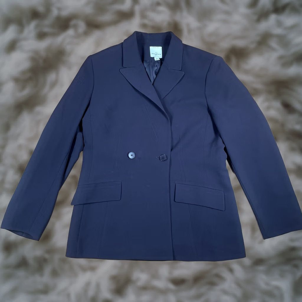 Anne Klein Anne Klein Petite Black Blazer Jacket Lined Business Wear Womens Size 10P Size L / US 10 / IT 46 - 1 Thumbnail