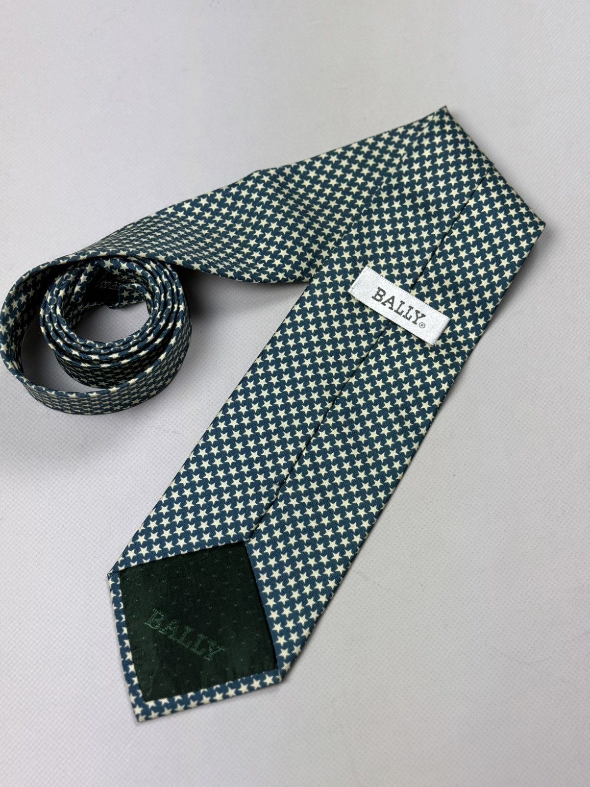 Bally Bally Vintage Patterned Silk Tie Size ONE SIZE - 4 Thumbnail