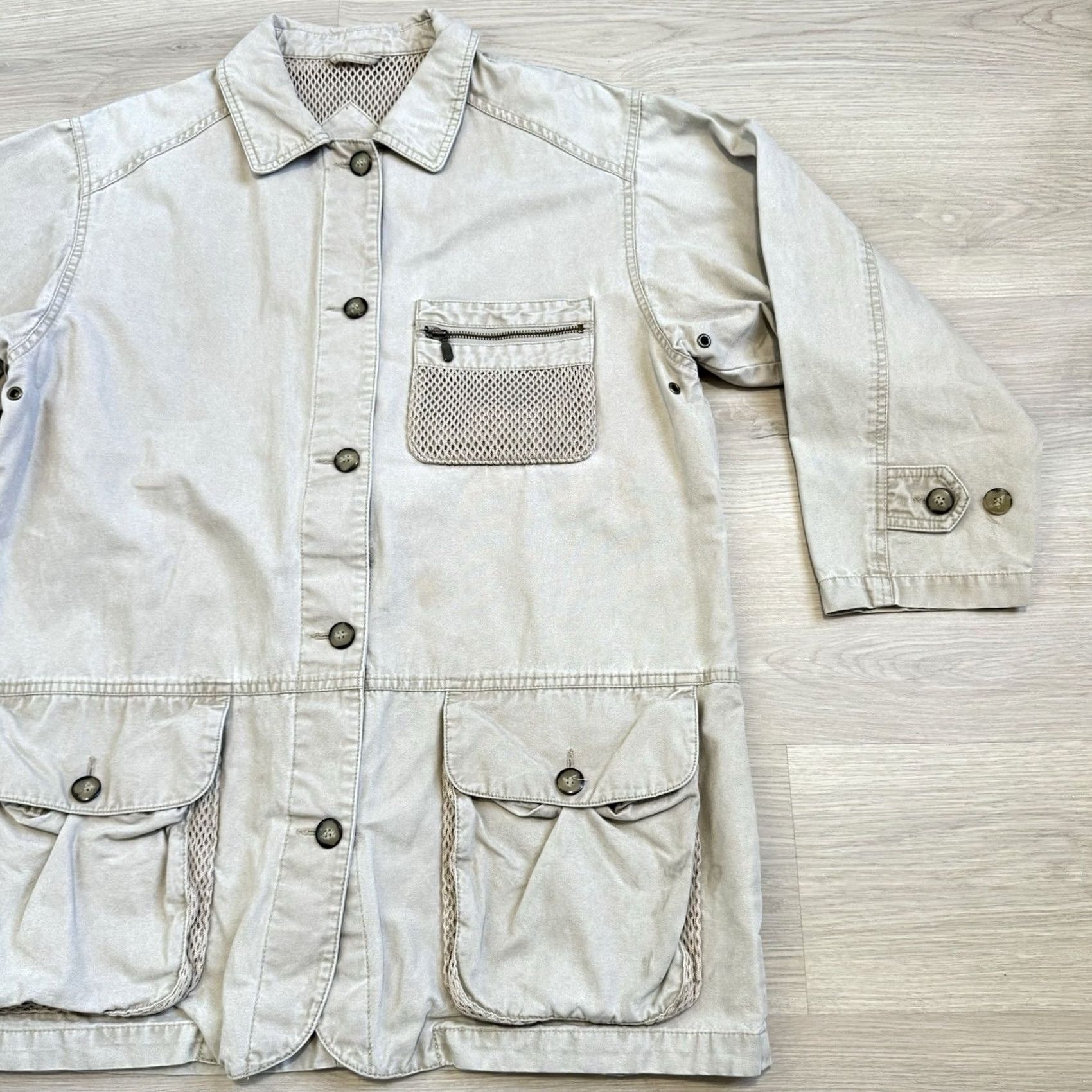 Eddie Bauer Vintage Eddie Bauer Jacket L Khaki Utility Hunting Safari With Multiple Pockets Size US L / EU 52-54 / 3 - 2 Thumbnail