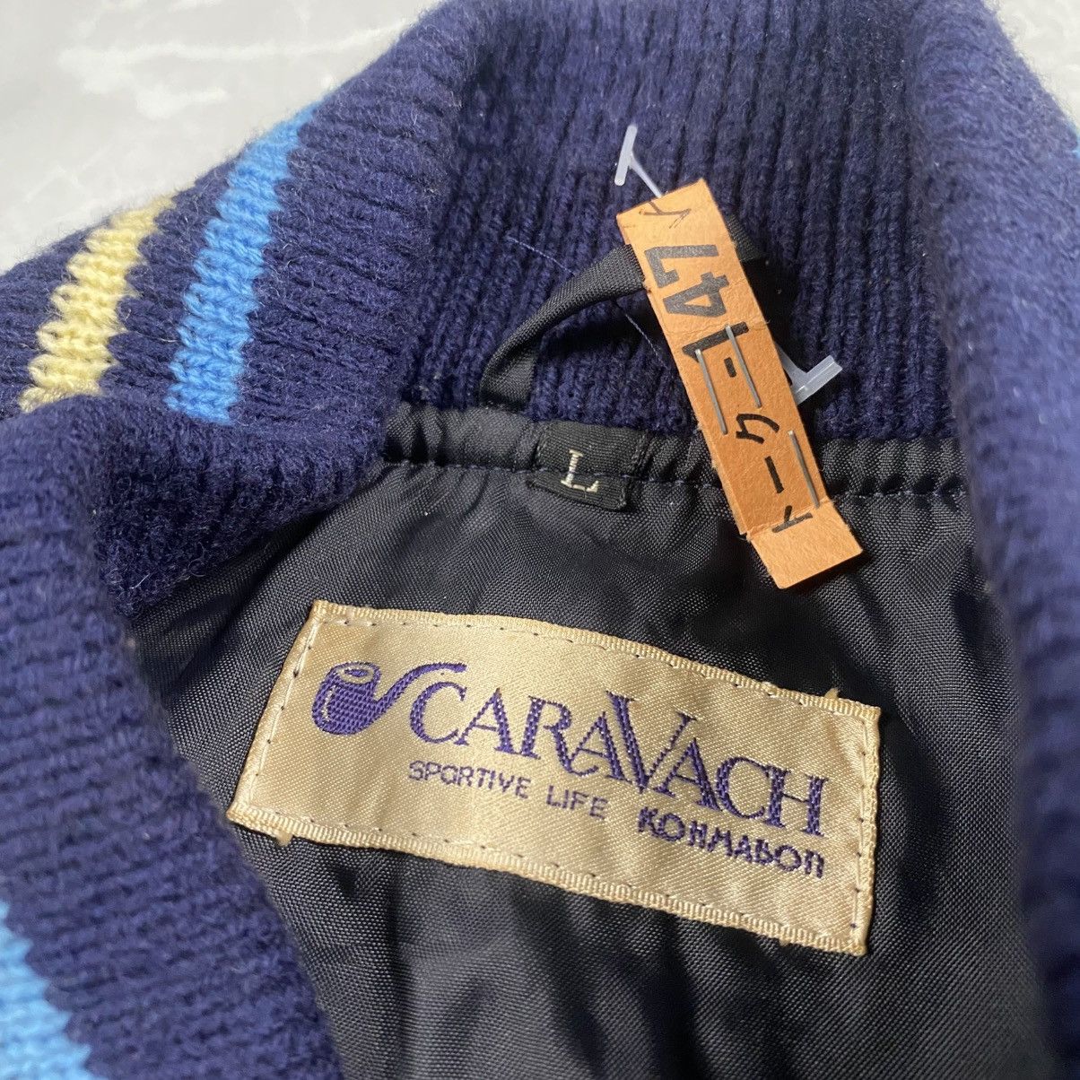 Japanese Brand Vintage 90s Caravach Kohmabon Japan Wool Varsity Jacket Size US M / EU 48-50 / 2 - 7 Thumbnail