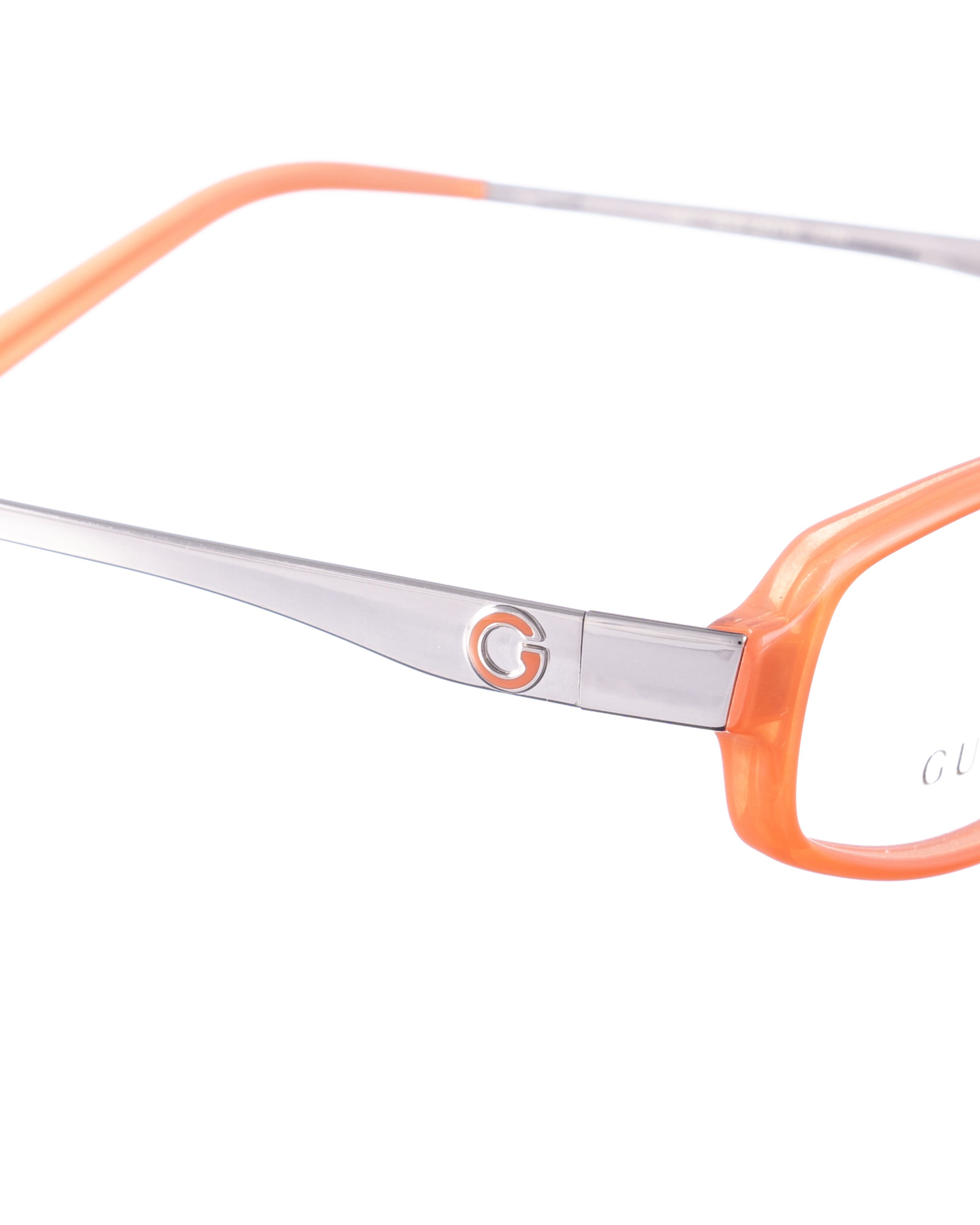 Gucci Gucci 00s Transparent Orange Plastic Glasses Size ONE SIZE - 3 Thumbnail