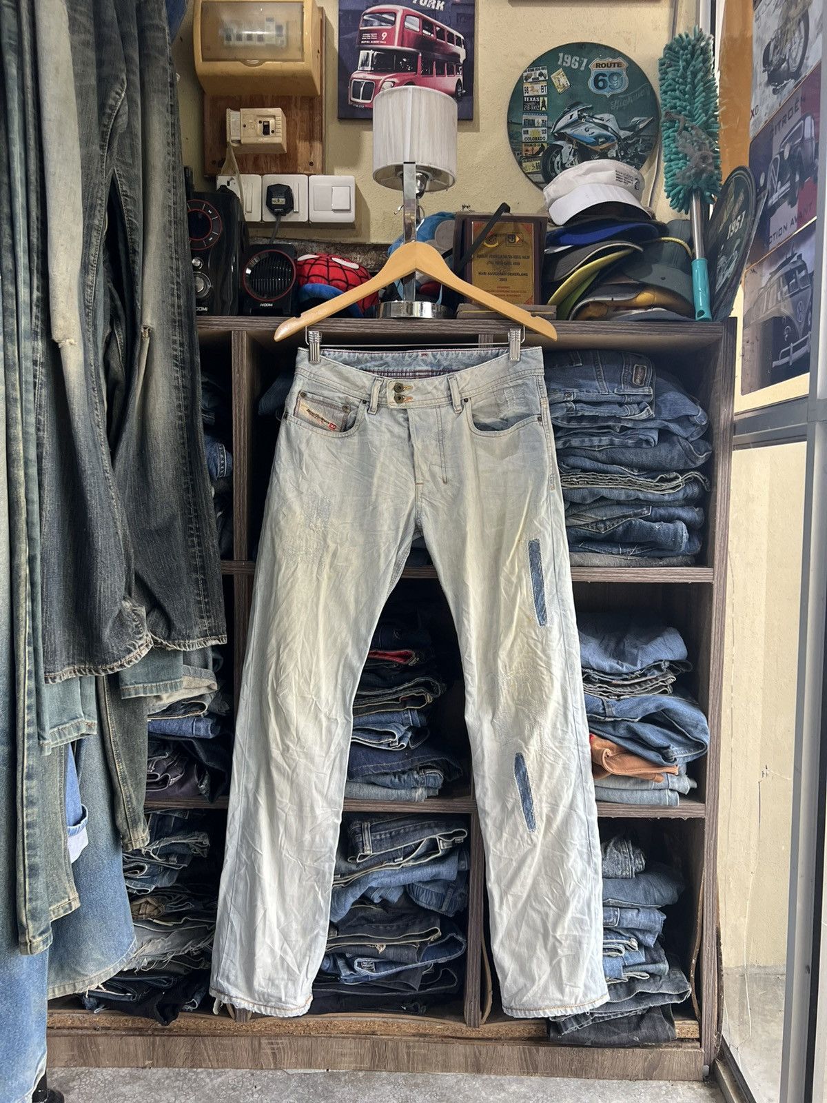 Diesel 🔥Vintage Diesel Industry Made in Italy Distressed Denim Size US 31 - 1 Thumbnail